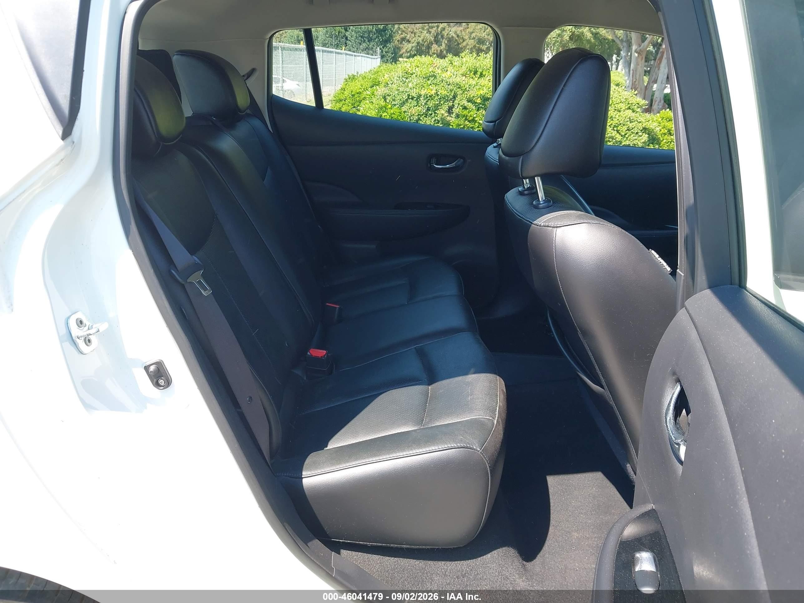 2013 Nissan Leaf Sl White vin: 1N4AZ0CP7DC405043