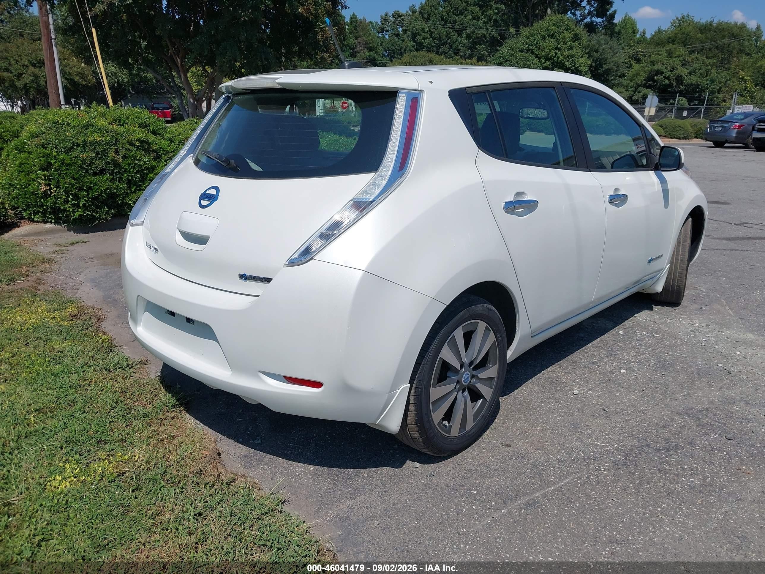 2013 Nissan Leaf Sl White vin: 1N4AZ0CP7DC405043