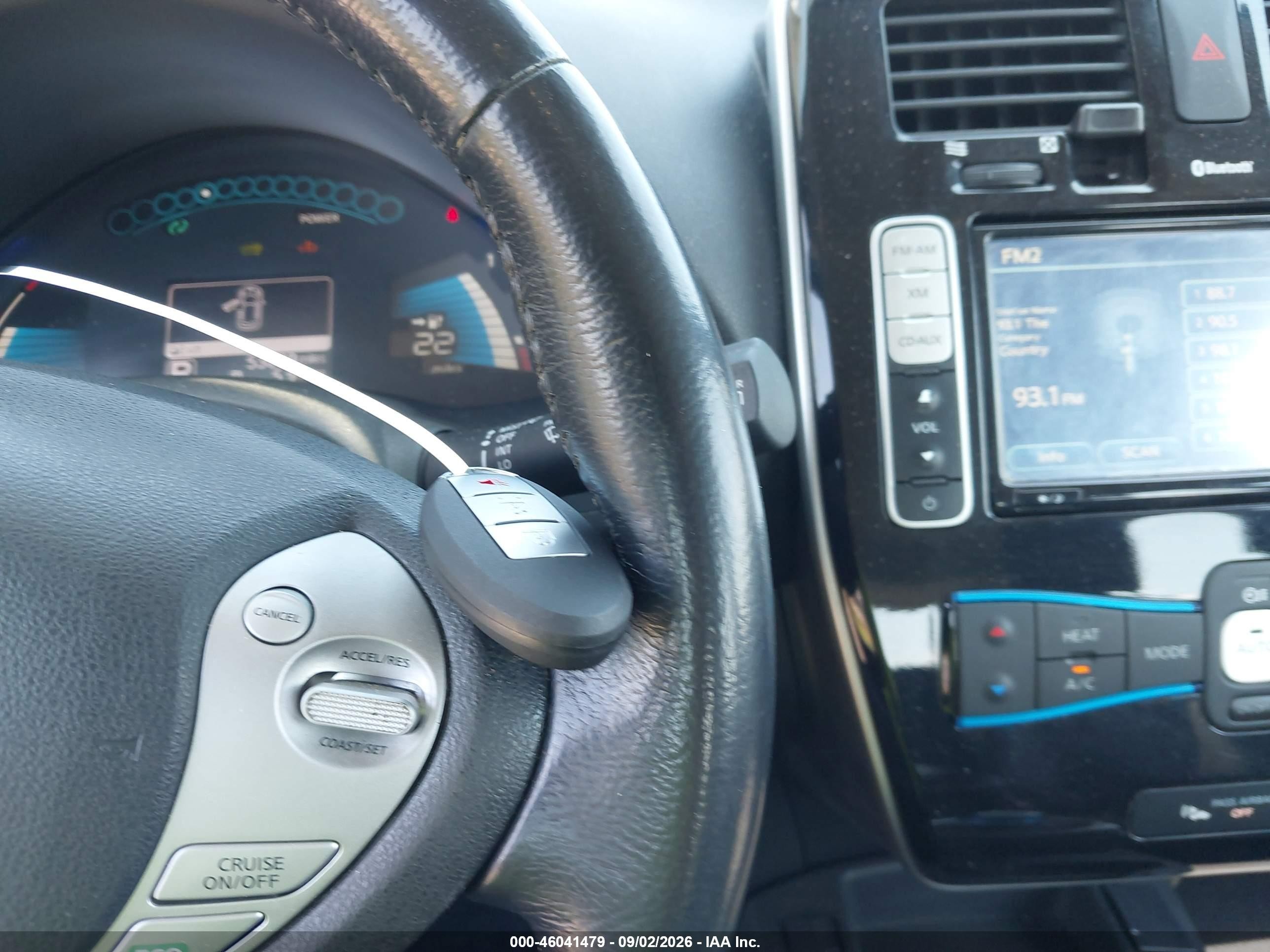 2013 Nissan Leaf Sl White vin: 1N4AZ0CP7DC405043