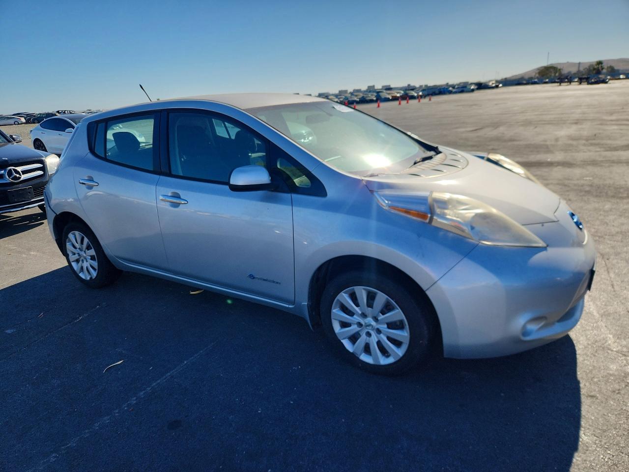 2013 Nissan Leaf Silver vin: 1N4AZ0CP7DC409660