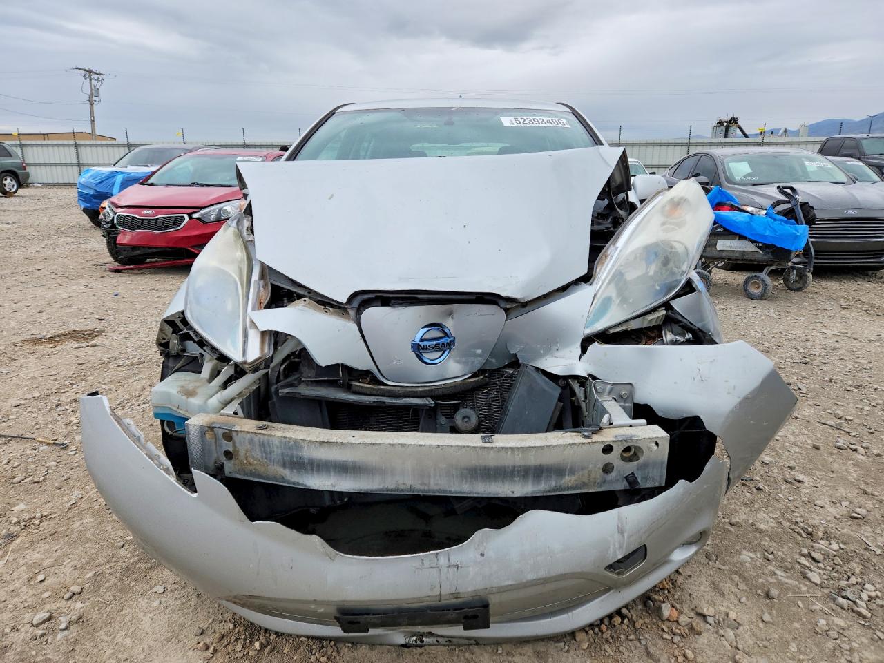 2013 Nissan Leaf S Silver vin: 1N4AZ0CP7DC415748