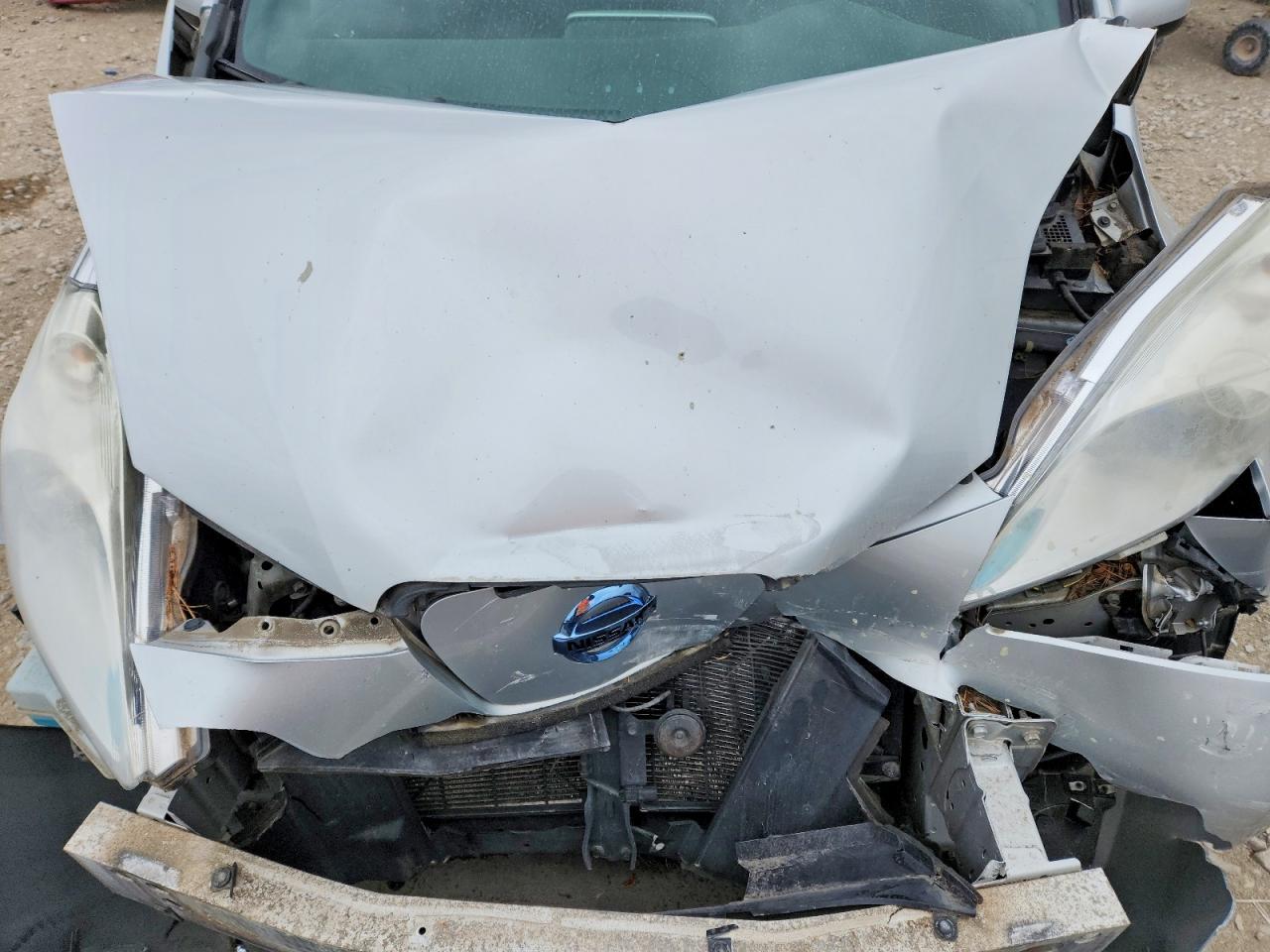 2013 Nissan Leaf S Silver vin: 1N4AZ0CP7DC415748