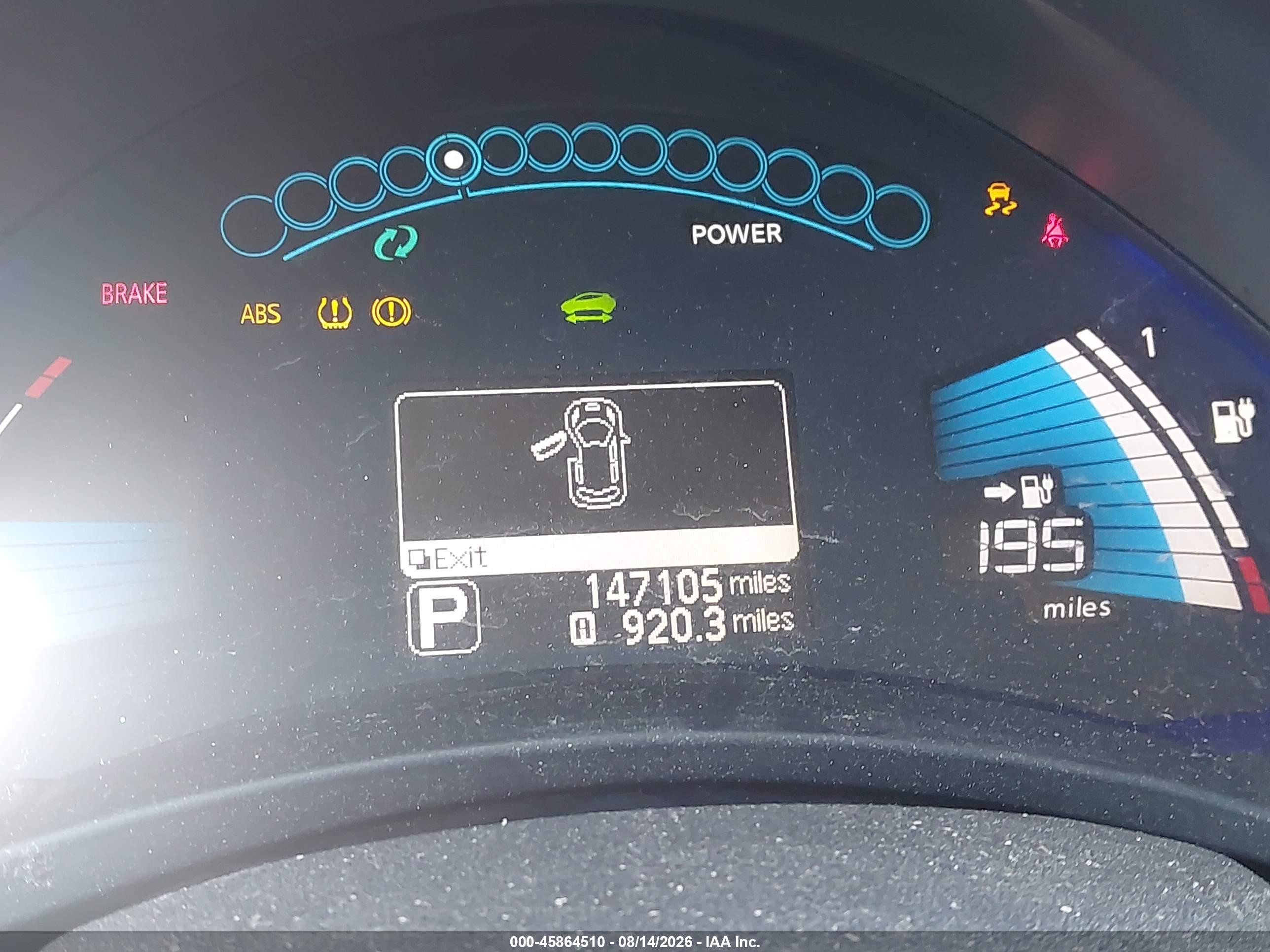 2013 Nissan Leaf S Black vin: 1N4AZ0CP7DC418536