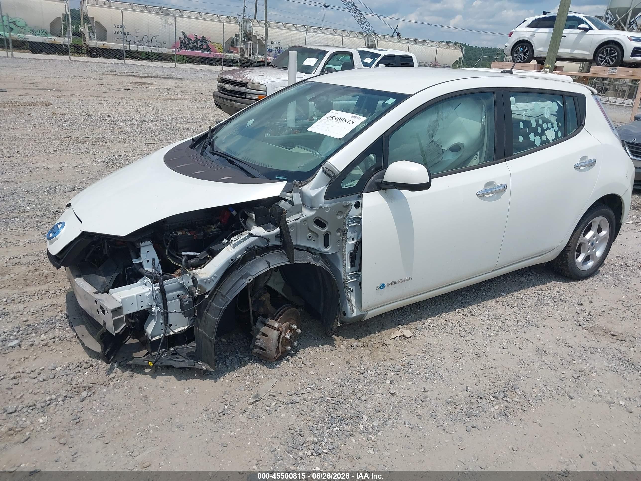 2013 Nissan Leaf Sv White vin: 1N4AZ0CP7DC418567