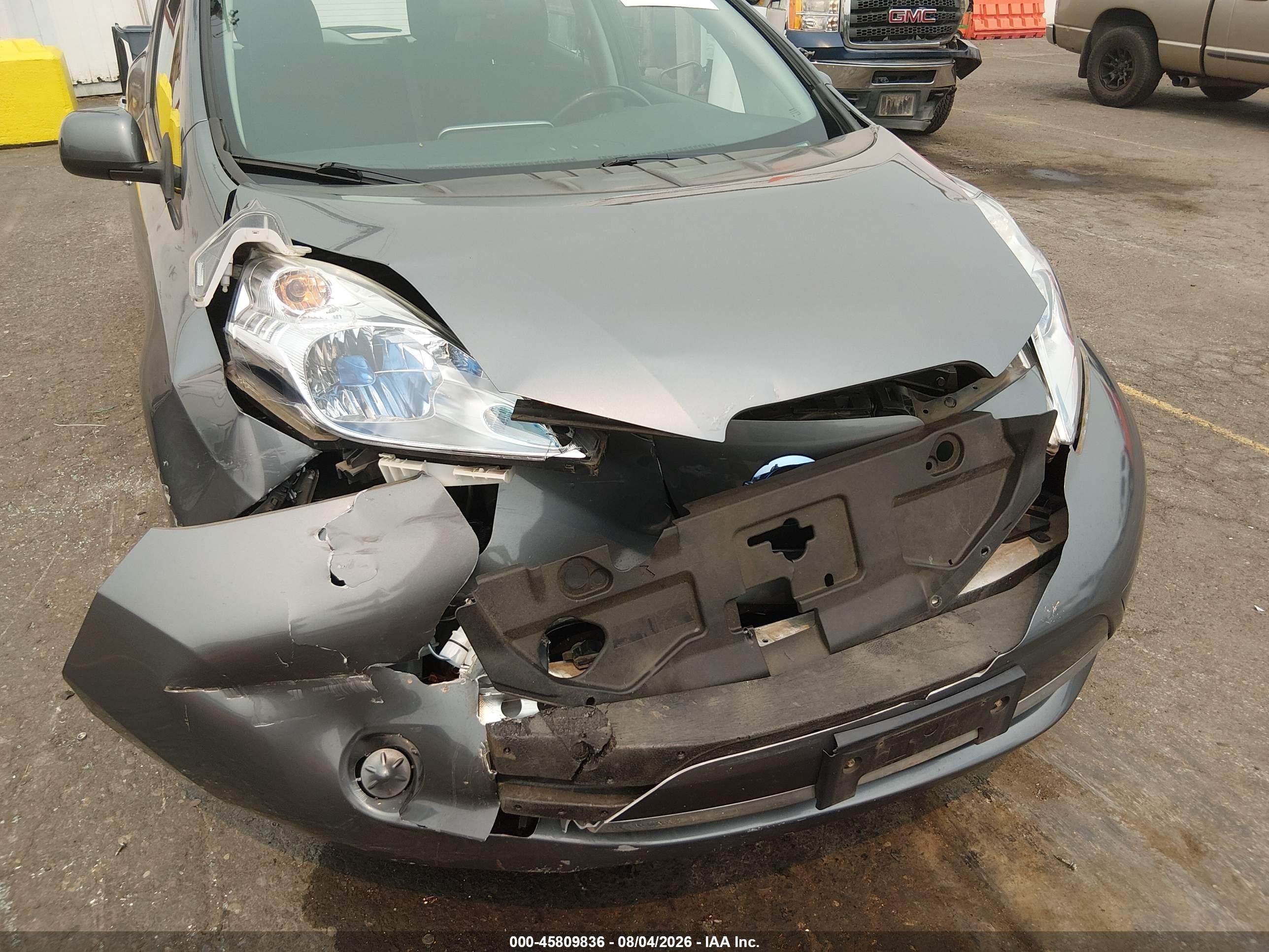 2014 Nissan Leaf S/sv/sl Серый vin: 1N4AZ0CP7EC335948