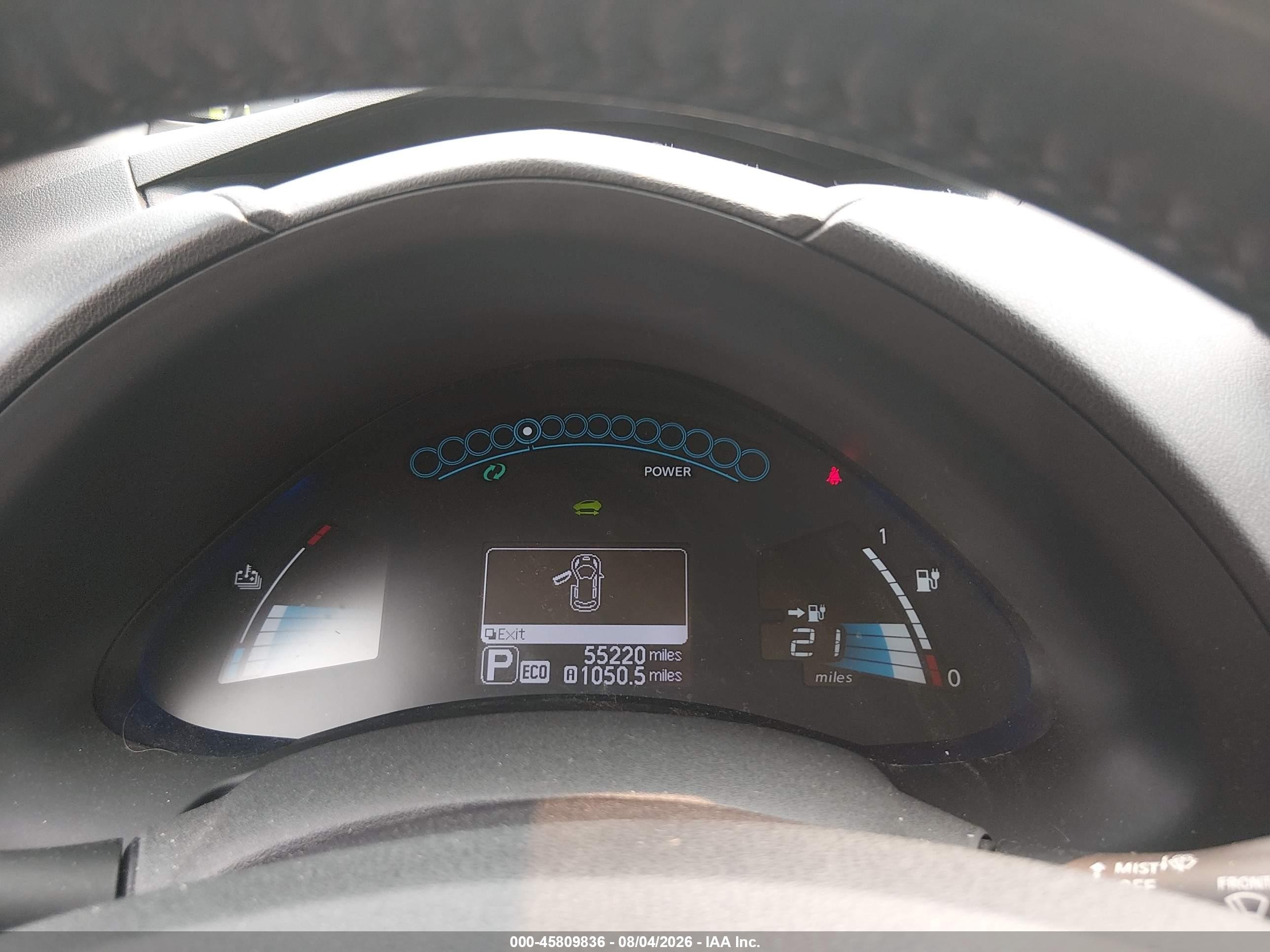 2014 Nissan Leaf S/sv/sl Серый vin: 1N4AZ0CP7EC335948