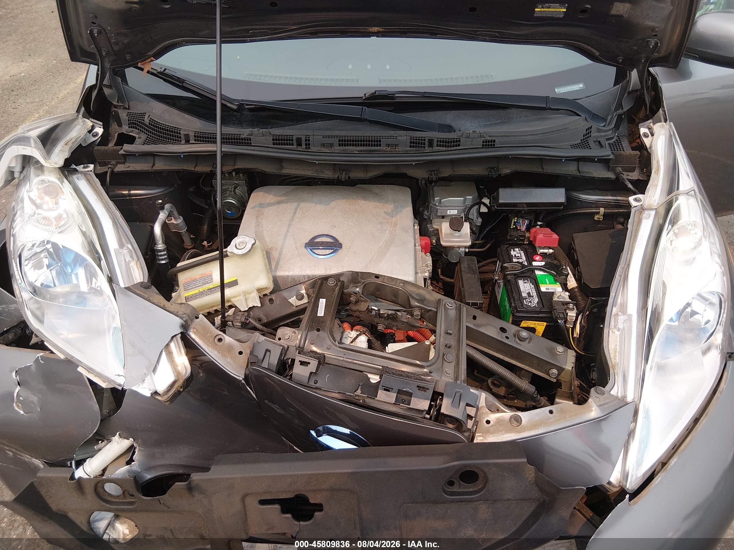2014 Nissan Leaf S/sv/sl Серый vin: 1N4AZ0CP7EC335948