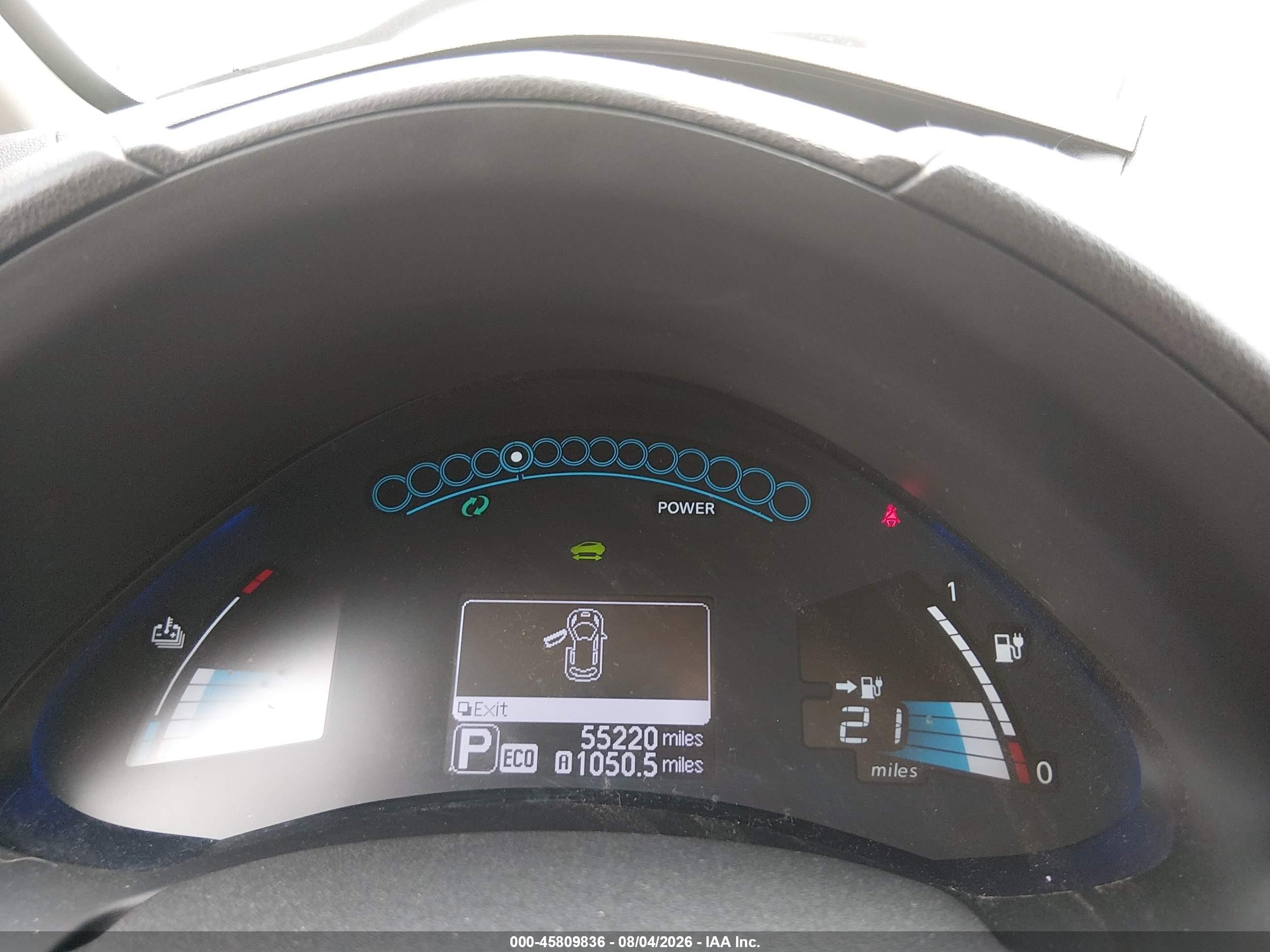 2014 Nissan Leaf S/sv/sl Серый vin: 1N4AZ0CP7EC335948