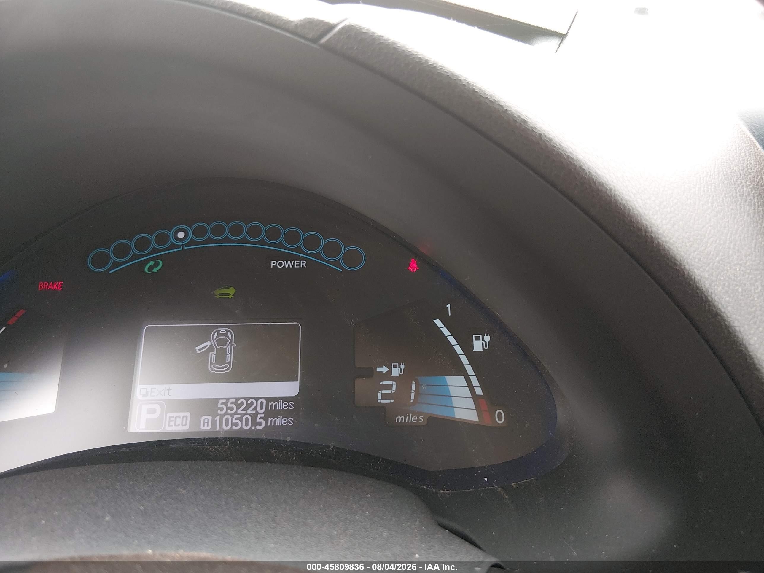 2014 Nissan Leaf S/sv/sl Серый vin: 1N4AZ0CP7EC335948