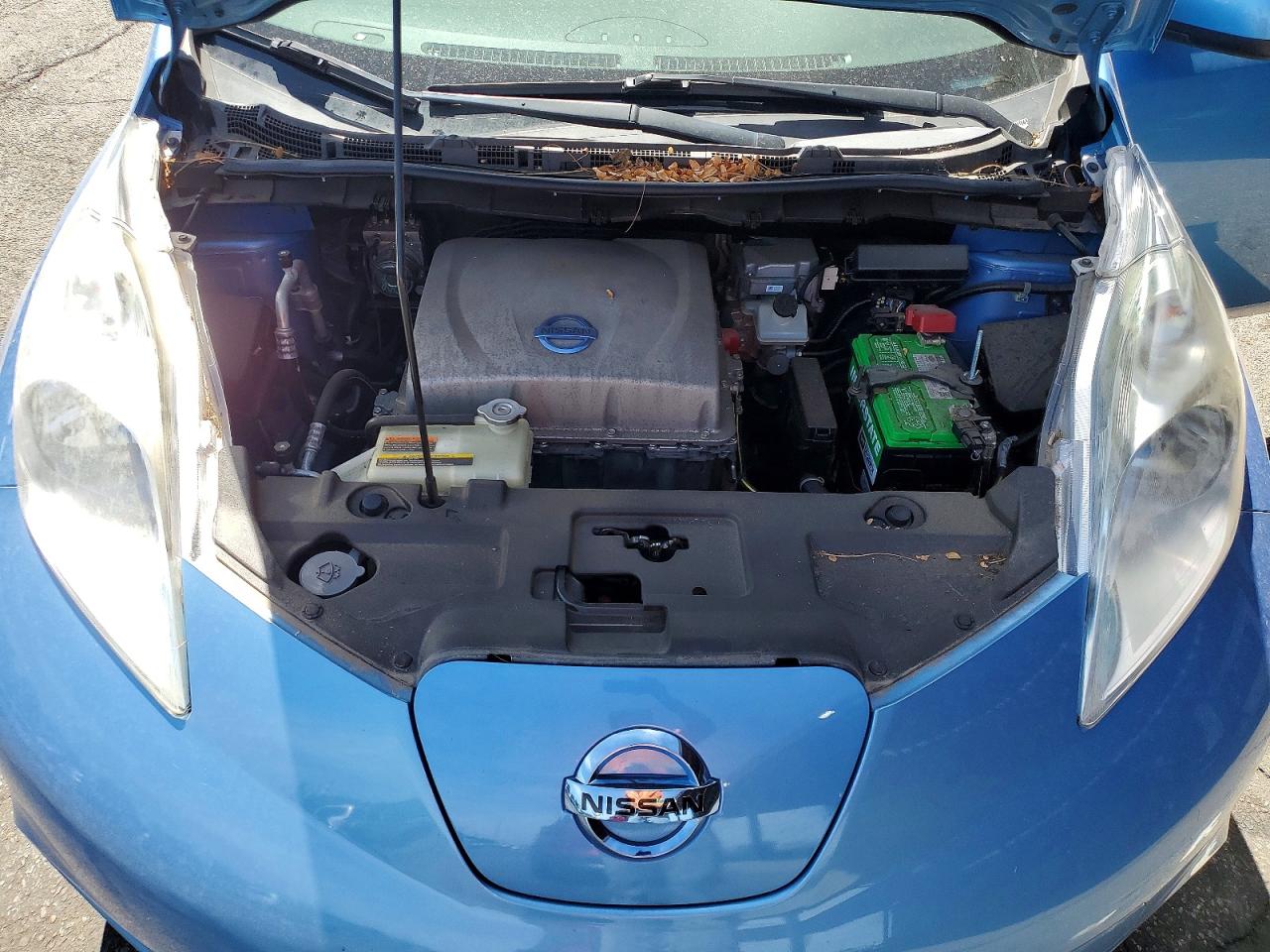 2014 Nissan Leaf S Синий vin: 1N4AZ0CP7EC339434