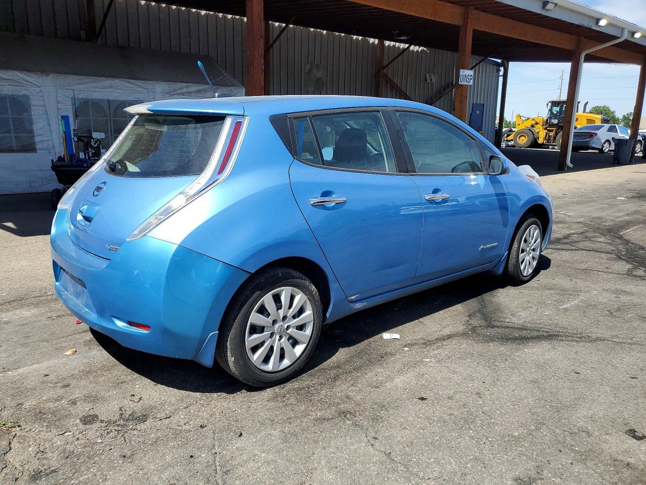 2014 Nissan Leaf S Синий vin: 1N4AZ0CP7EC339434