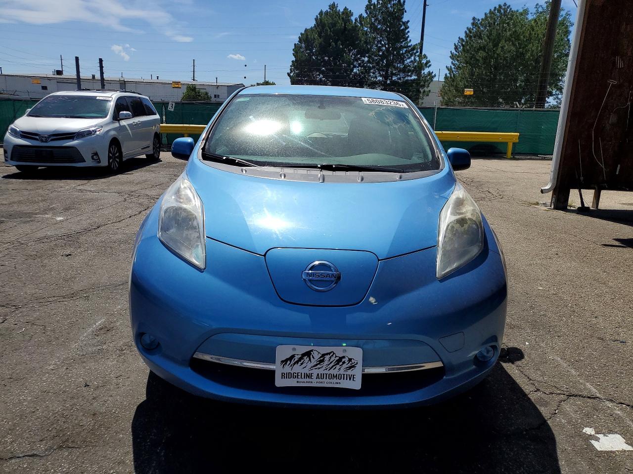 2014 Nissan Leaf S Синий vin: 1N4AZ0CP7EC339434