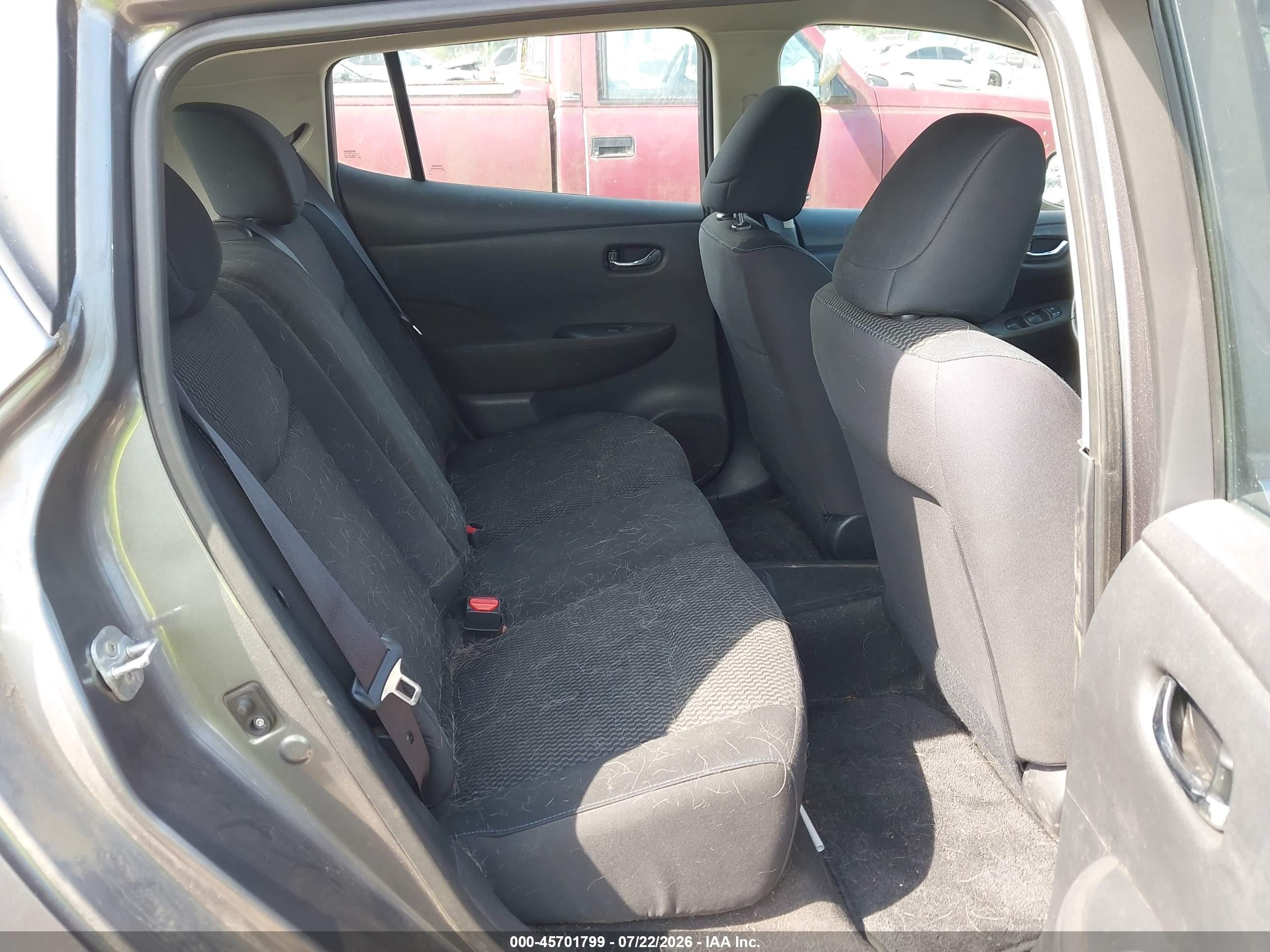 2015 Nissan Leaf S Gray vin: 1N4AZ0CP7FC309738