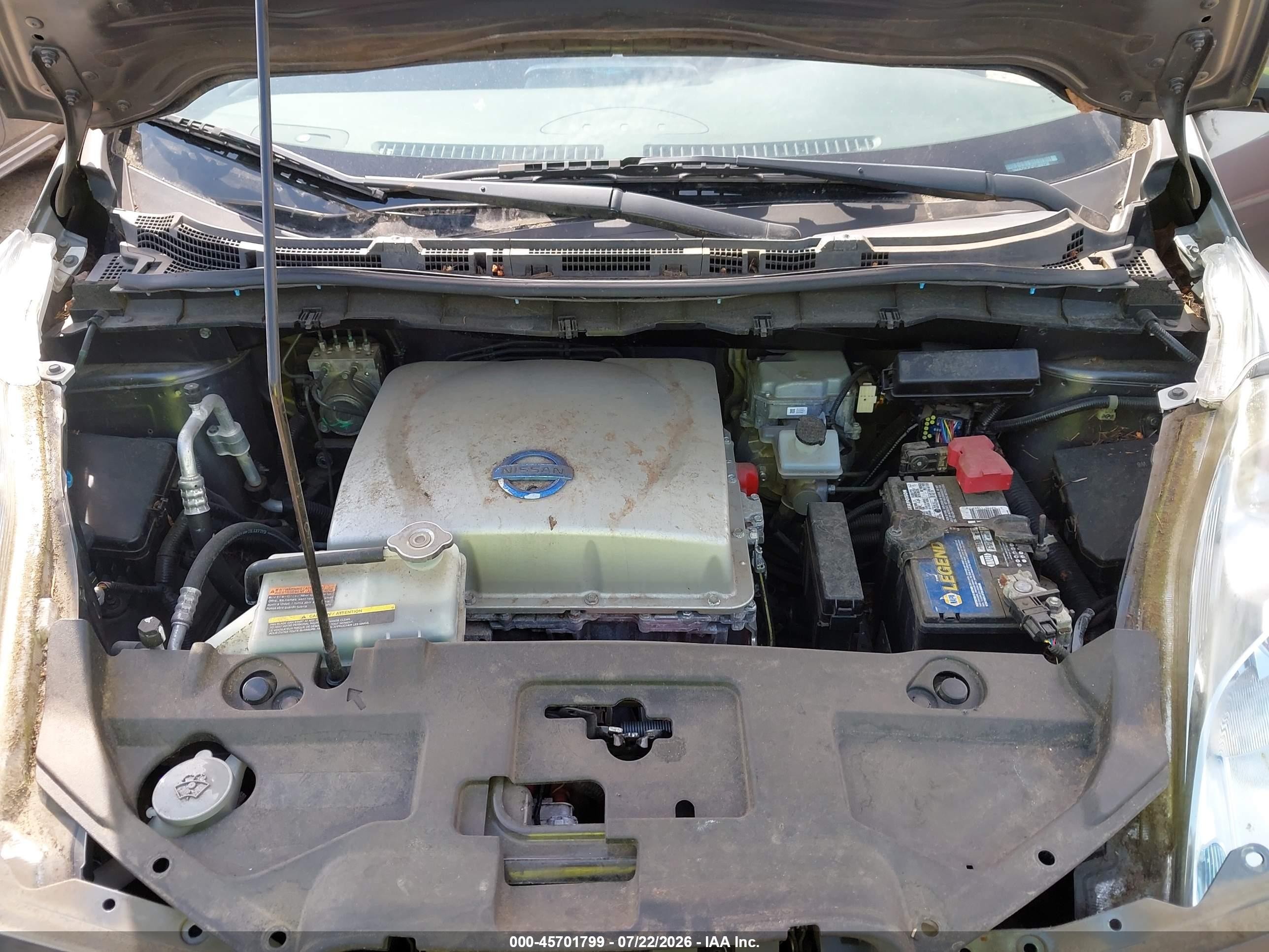 2015 Nissan Leaf S Gray vin: 1N4AZ0CP7FC309738