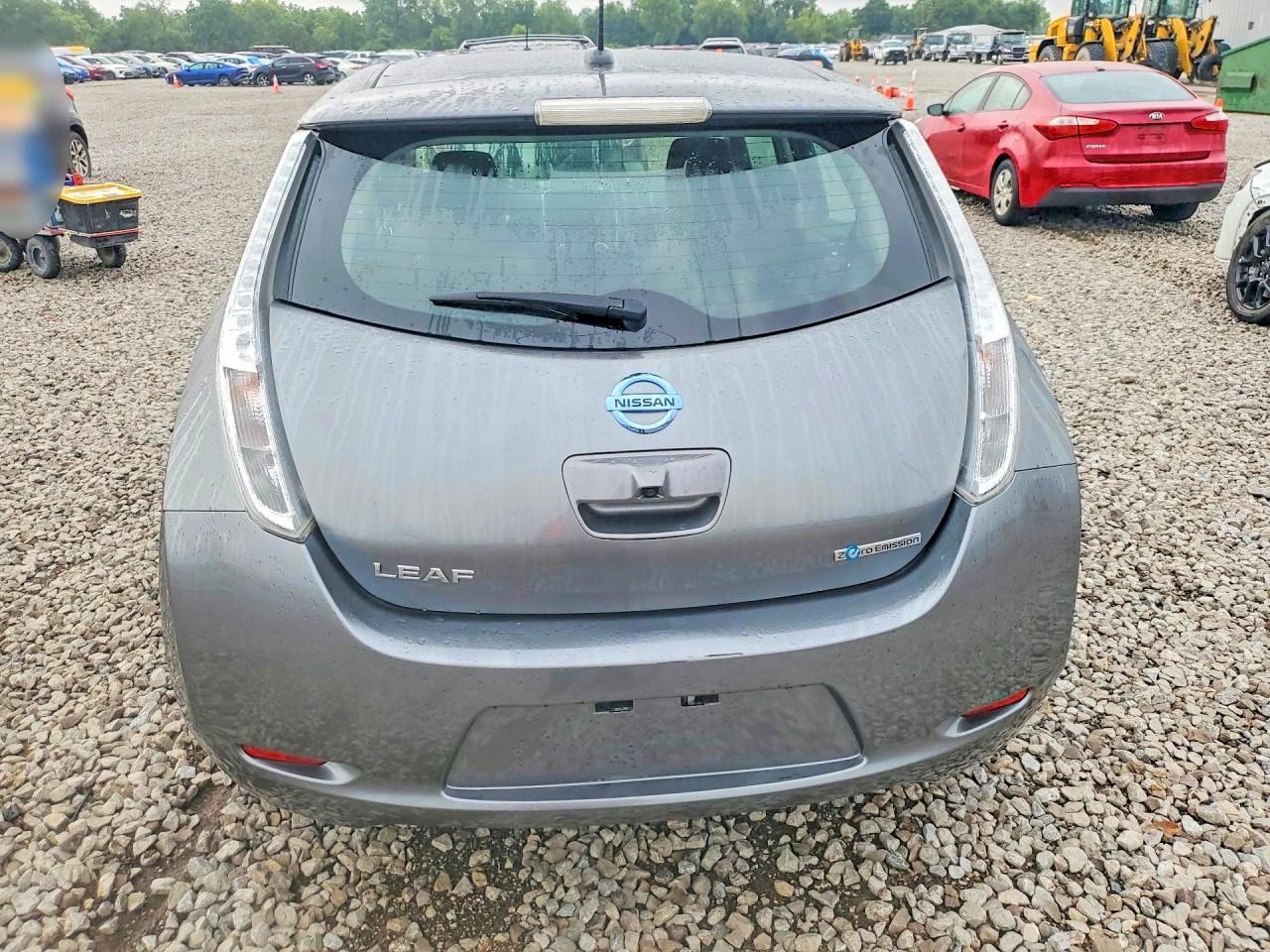 2015 Nissan Leaf S Gray vin: 1N4AZ0CP7FC311621