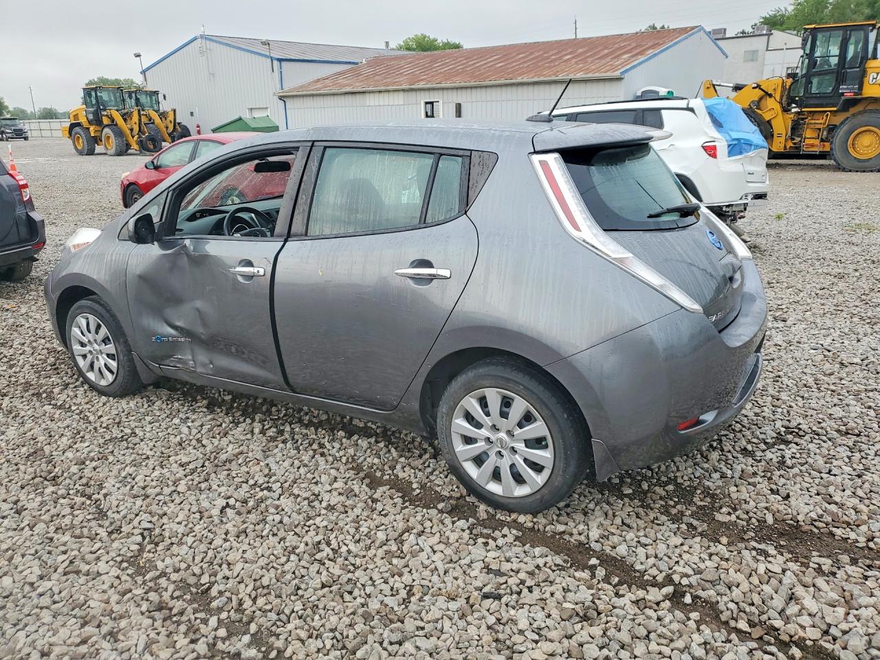 2015 Nissan Leaf S Gray vin: 1N4AZ0CP7FC311621