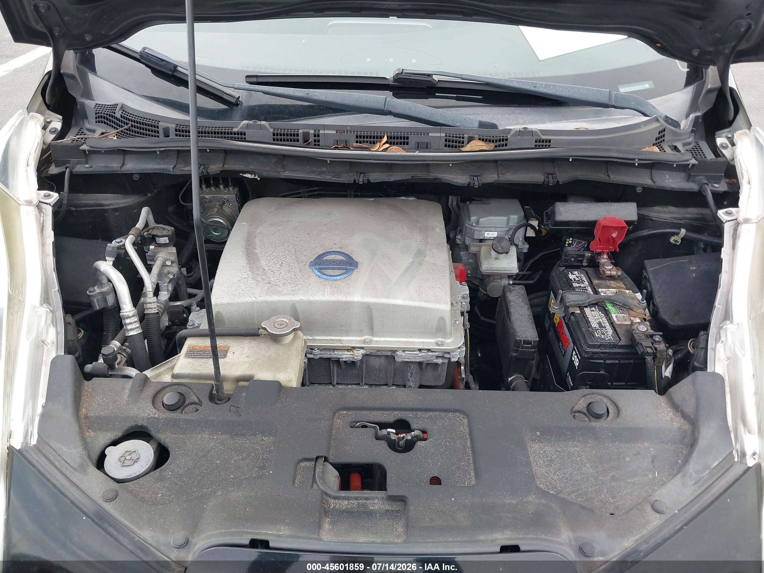 2015 Nissan Leaf Sl Черный vin: 1N4AZ0CP7FC311747
