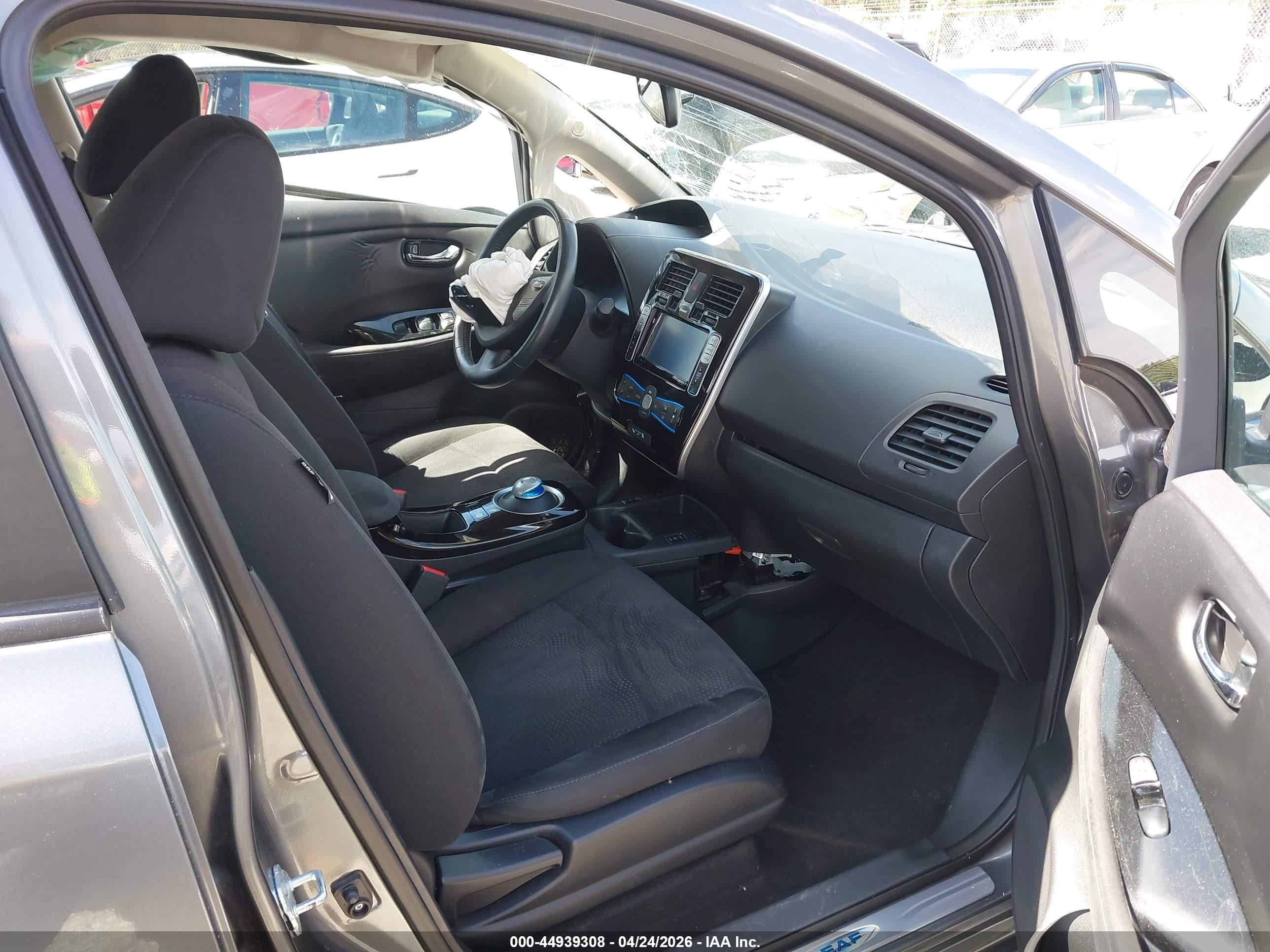 2015 Nissan Leaf Sv Gray vin: 1N4AZ0CP7FC317533