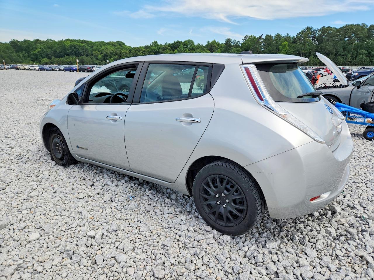 2015 Nissan Leaf S Silver vin: 1N4AZ0CP7FC325731
