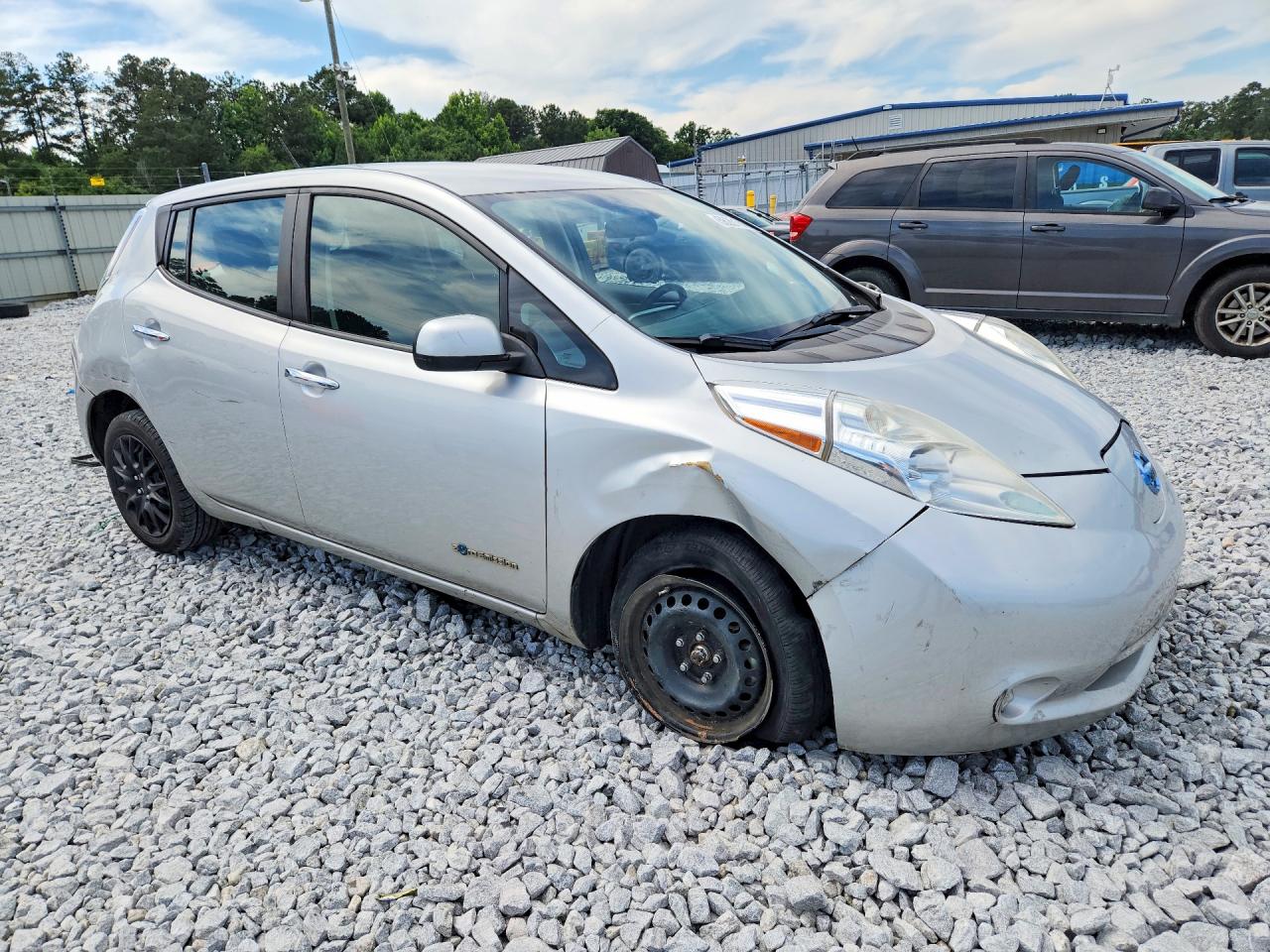 2015 Nissan Leaf S Silver vin: 1N4AZ0CP7FC325731