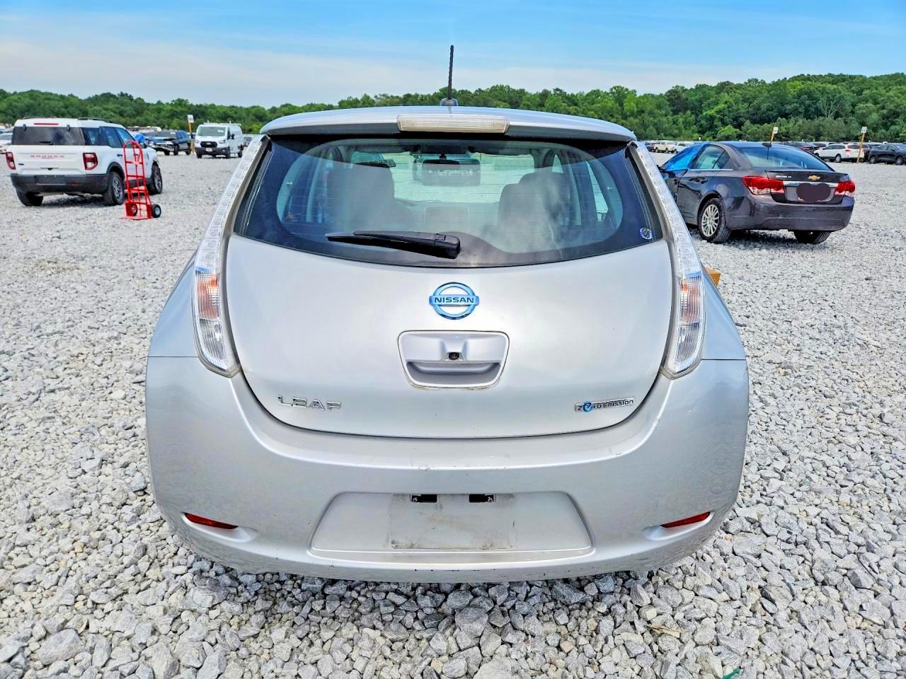 2015 Nissan Leaf S Silver vin: 1N4AZ0CP7FC325731