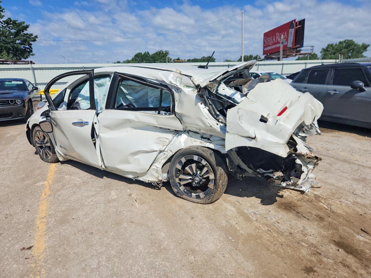 2015 Nissan Leaf Sl White vin: 1N4AZ0CP7FC326622