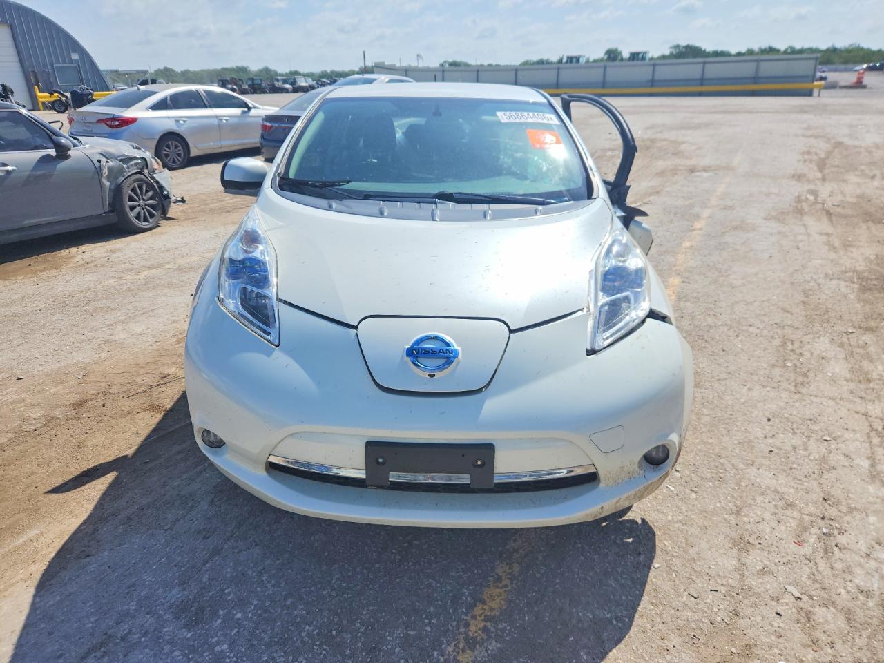 2015 Nissan Leaf Sl White vin: 1N4AZ0CP7FC326622