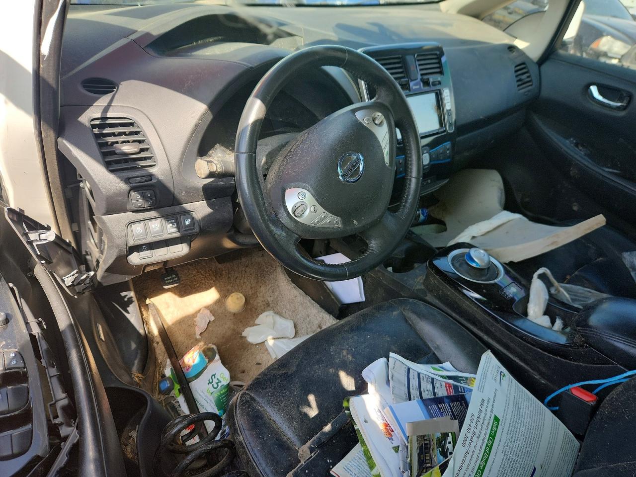 2015 Nissan Leaf Sl White vin: 1N4AZ0CP7FC326622