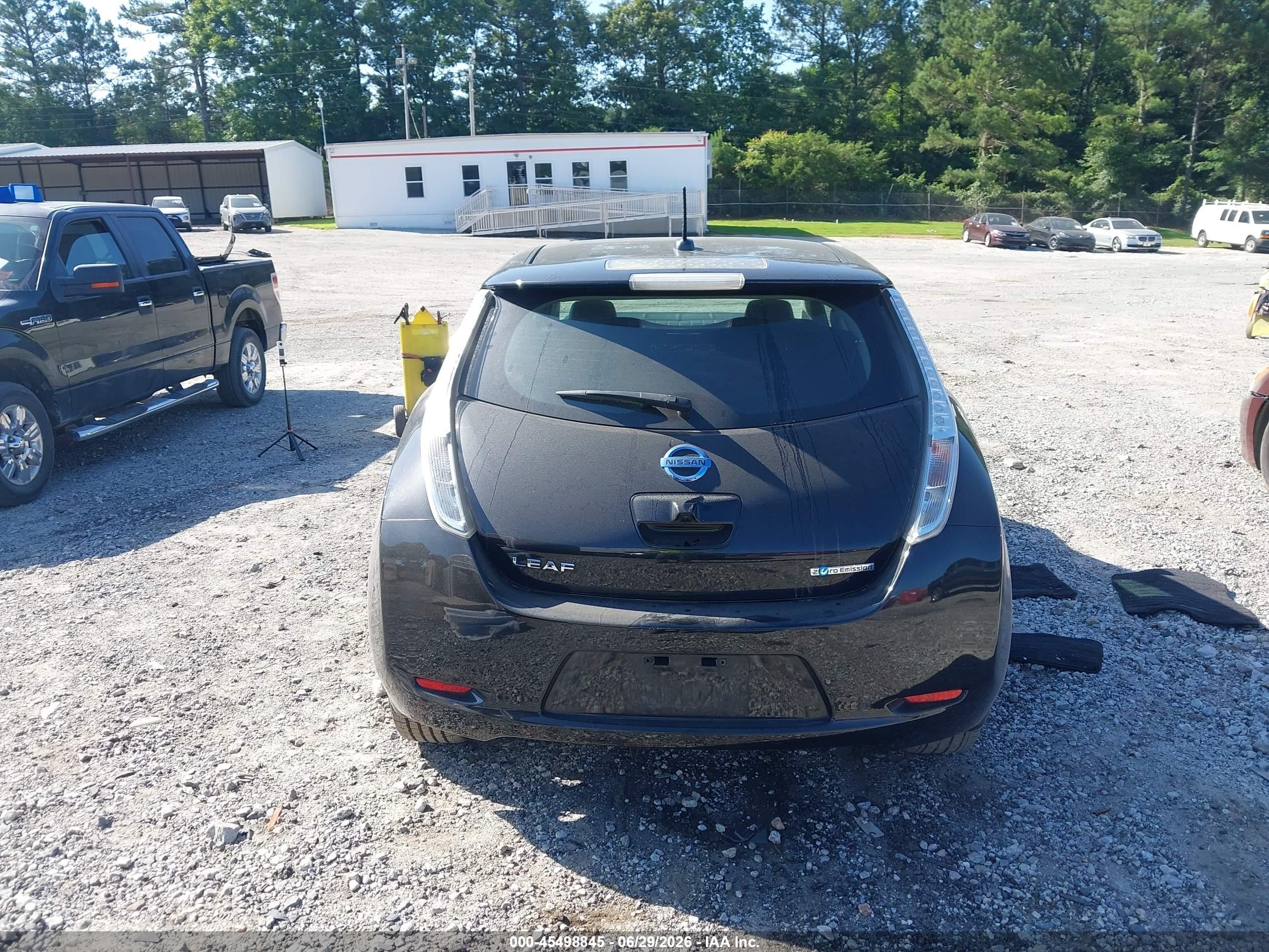 2015 Nissan Leaf Sl Black vin: 1N4AZ0CP7FC331111