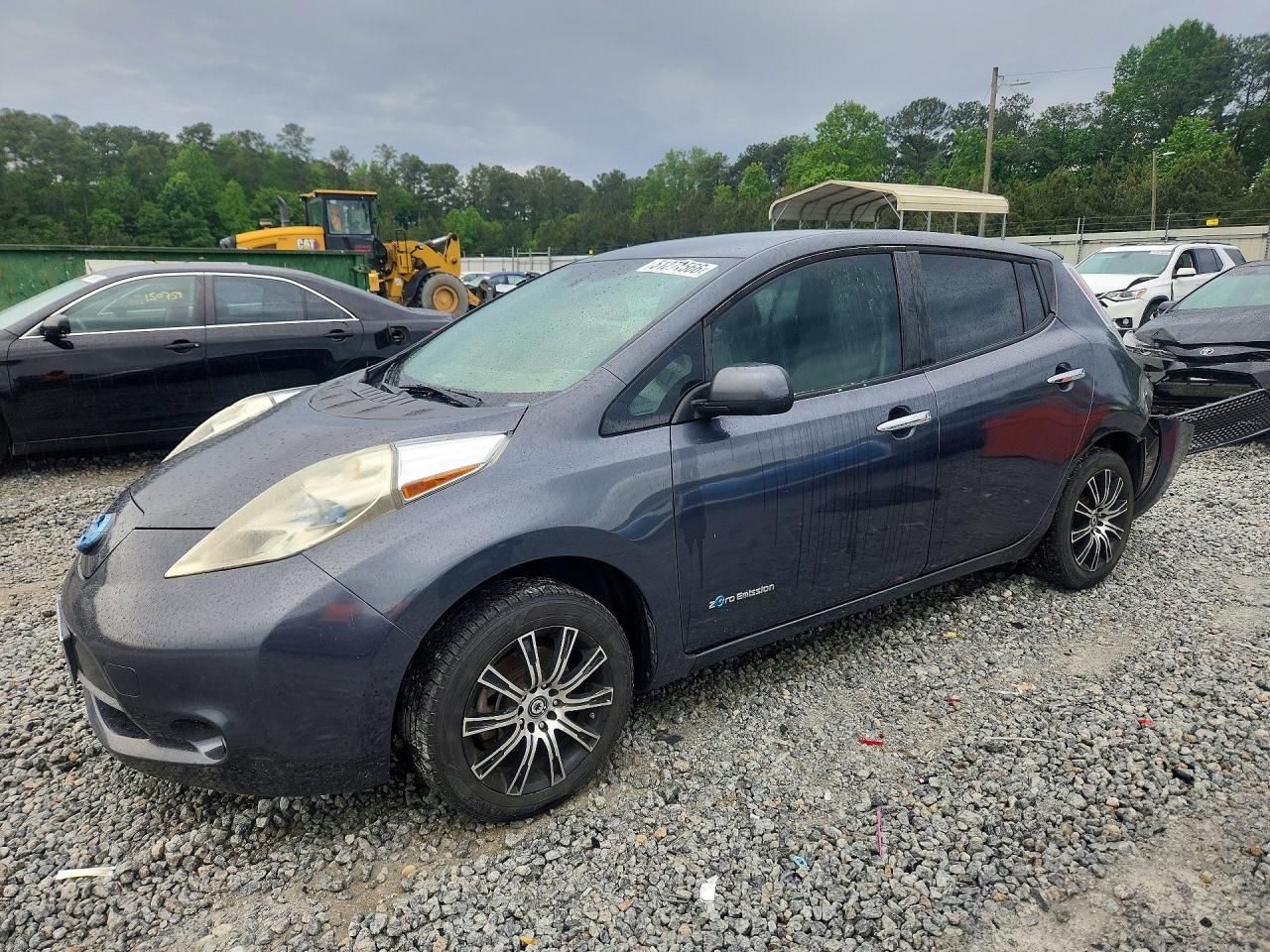 2013 Nissan Leaf S/sv/sl Gray vin: 1N4AZ0CP8DC404337