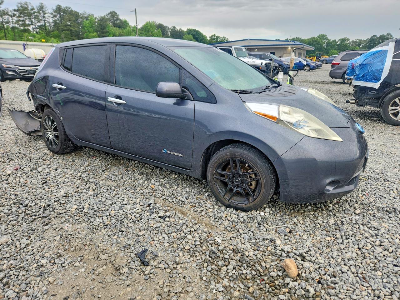 2013 Nissan Leaf S/sv/sl Gray vin: 1N4AZ0CP8DC404337