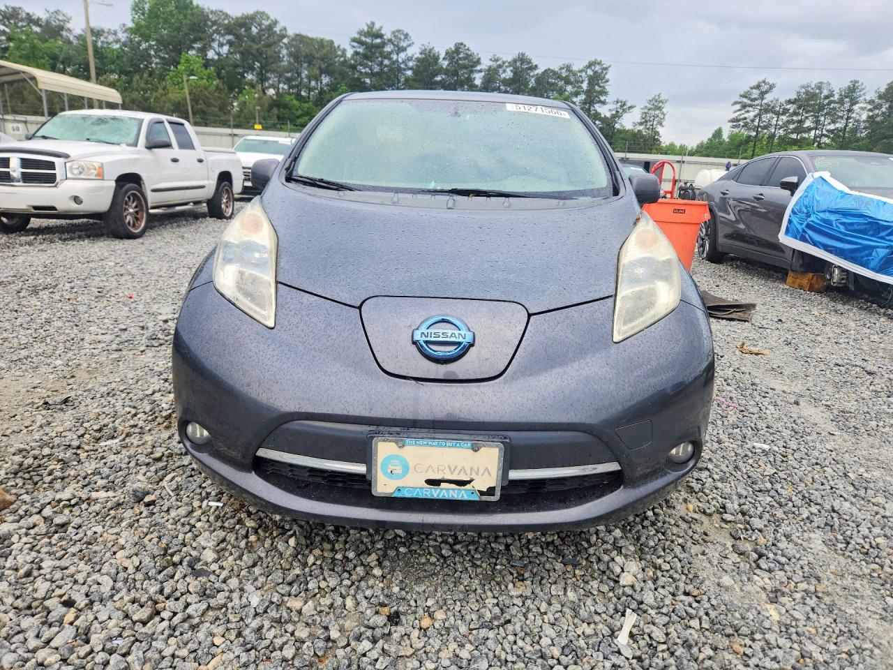 2013 Nissan Leaf S/sv/sl Gray vin: 1N4AZ0CP8DC404337
