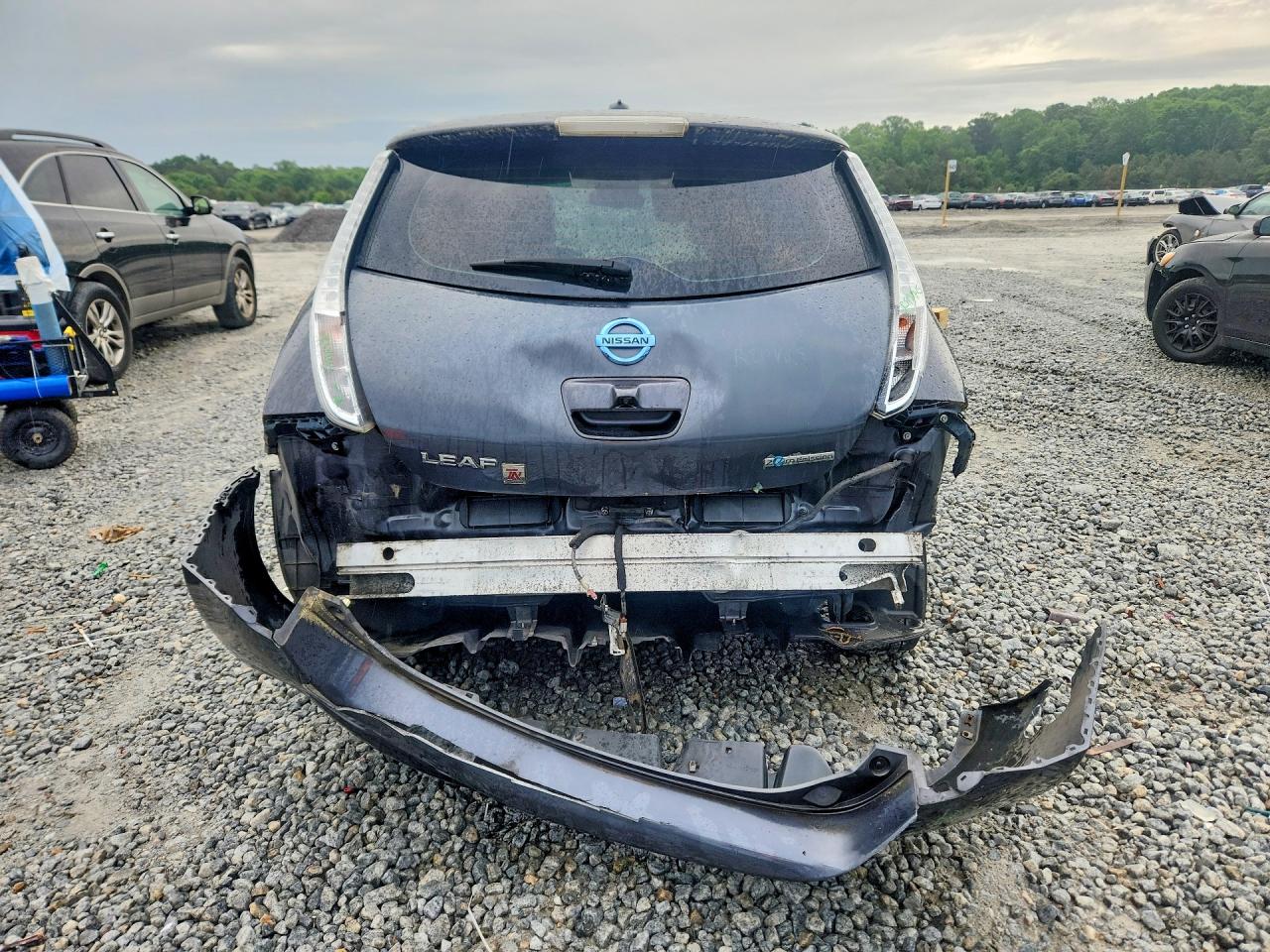 2013 Nissan Leaf S/sv/sl Gray vin: 1N4AZ0CP8DC404337