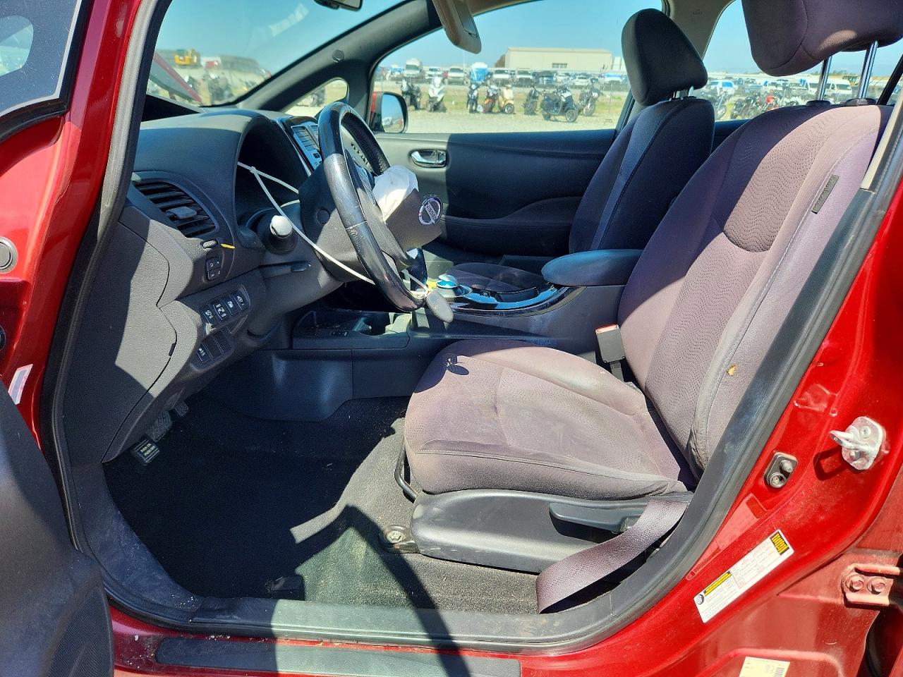 2013 Nissan Leaf S Maroon vin: 1N4AZ0CP8DC408047