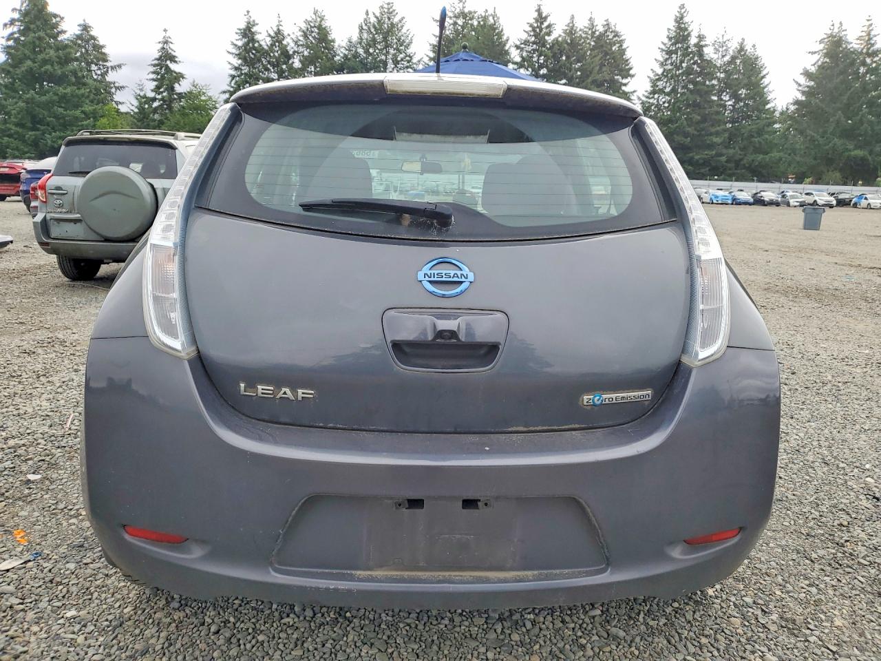 2013 Nissan Leaf S Gray vin: 1N4AZ0CP8DC413636