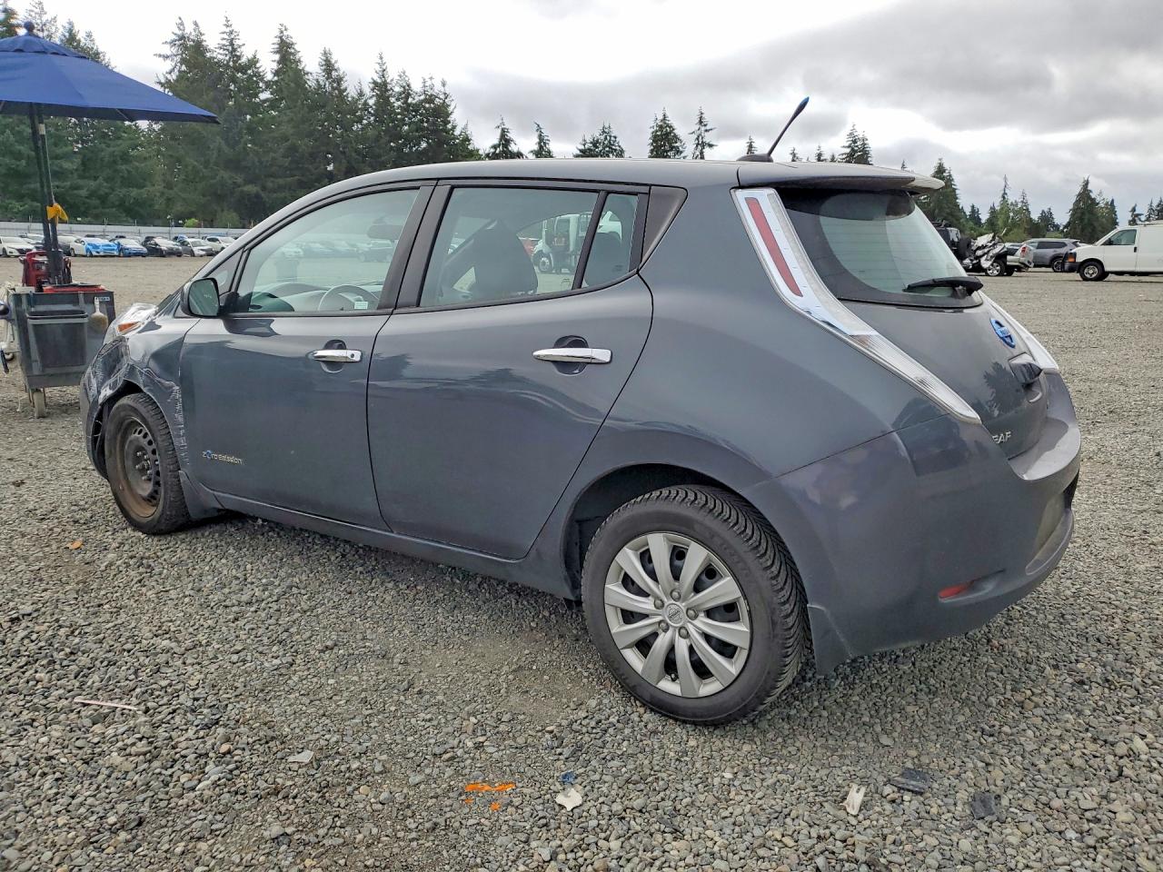 2013 Nissan Leaf S Gray vin: 1N4AZ0CP8DC413636