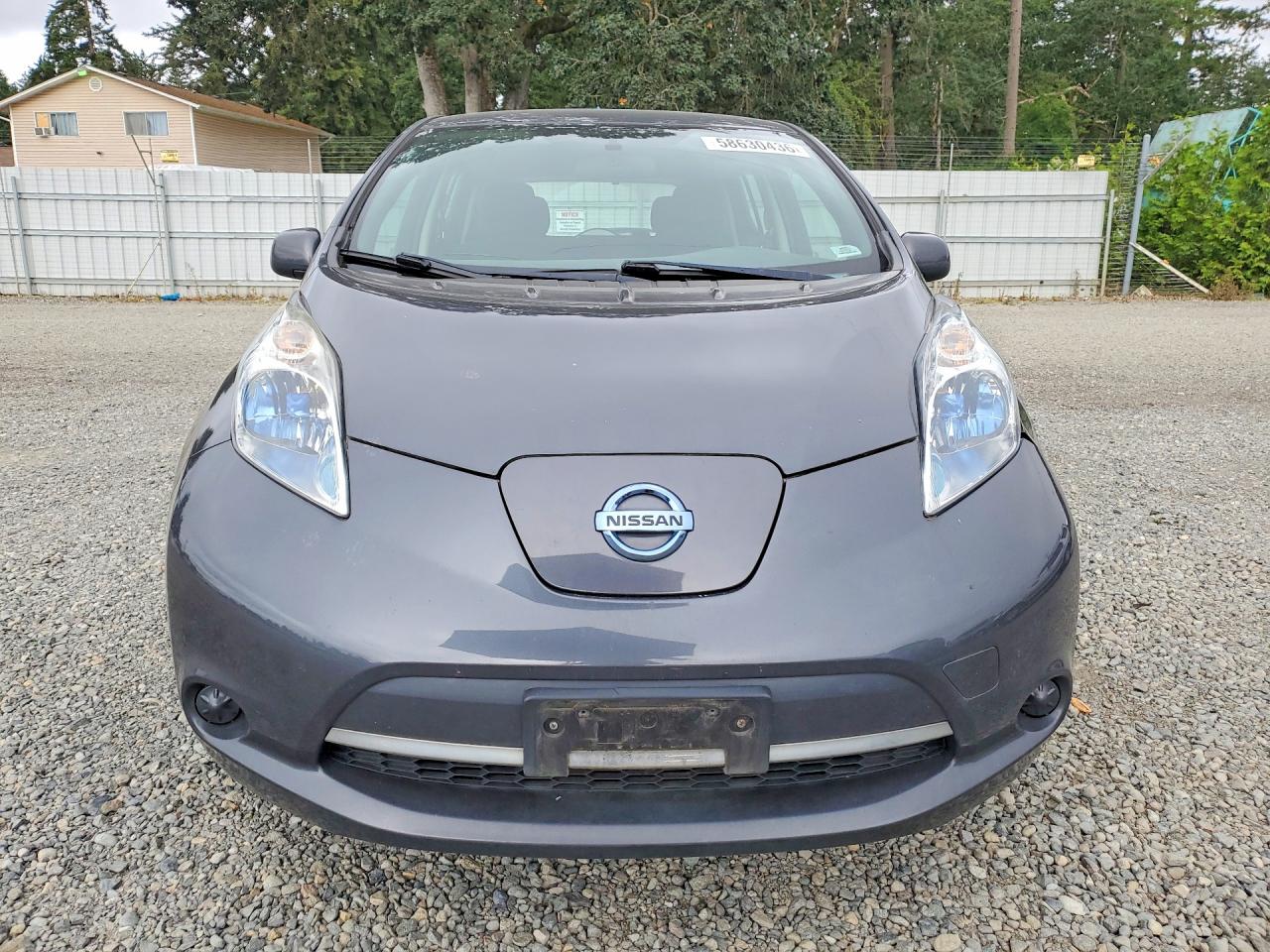 2013 Nissan Leaf S Gray vin: 1N4AZ0CP8DC413636