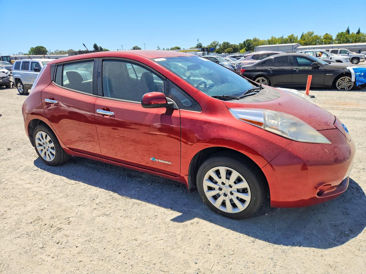 2013 Nissan Leaf S Красный vin: 1N4AZ0CP8DC414687