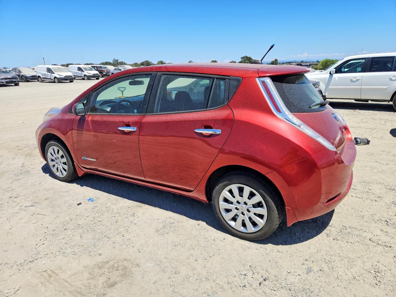 2013 Nissan Leaf S Красный vin: 1N4AZ0CP8DC414687