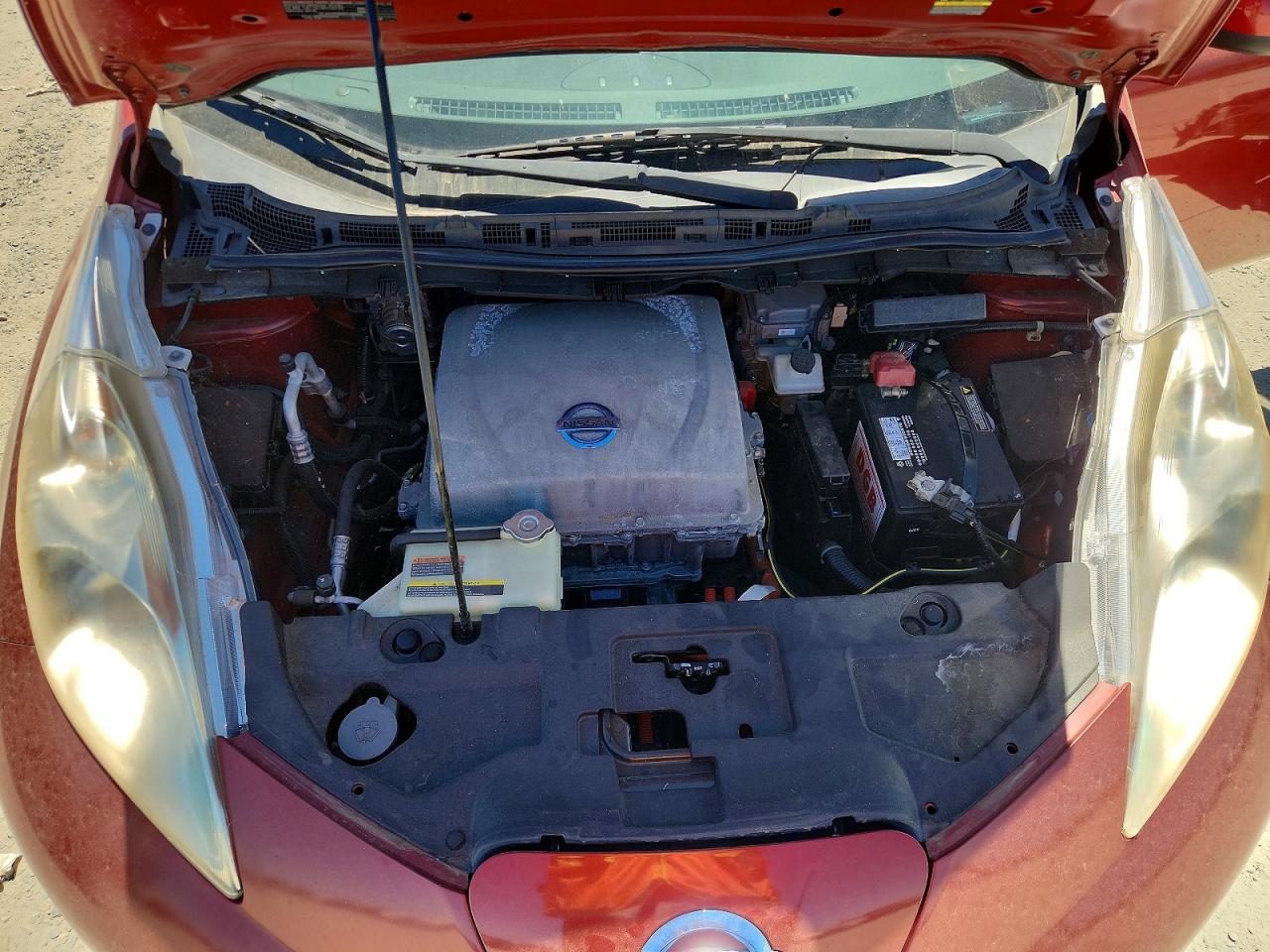 2013 Nissan Leaf S Красный vin: 1N4AZ0CP8DC414687