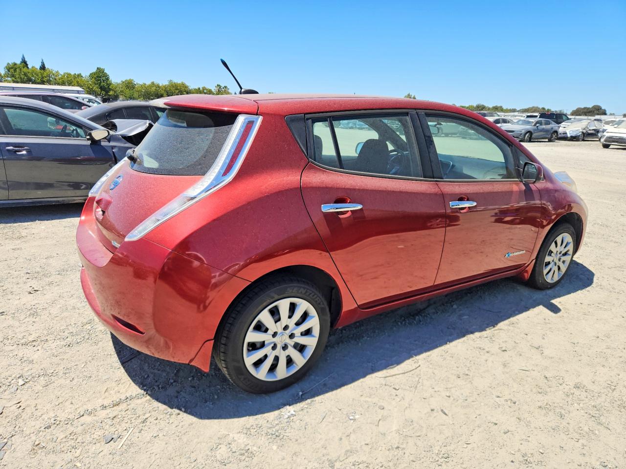 2013 Nissan Leaf S Красный vin: 1N4AZ0CP8DC414687