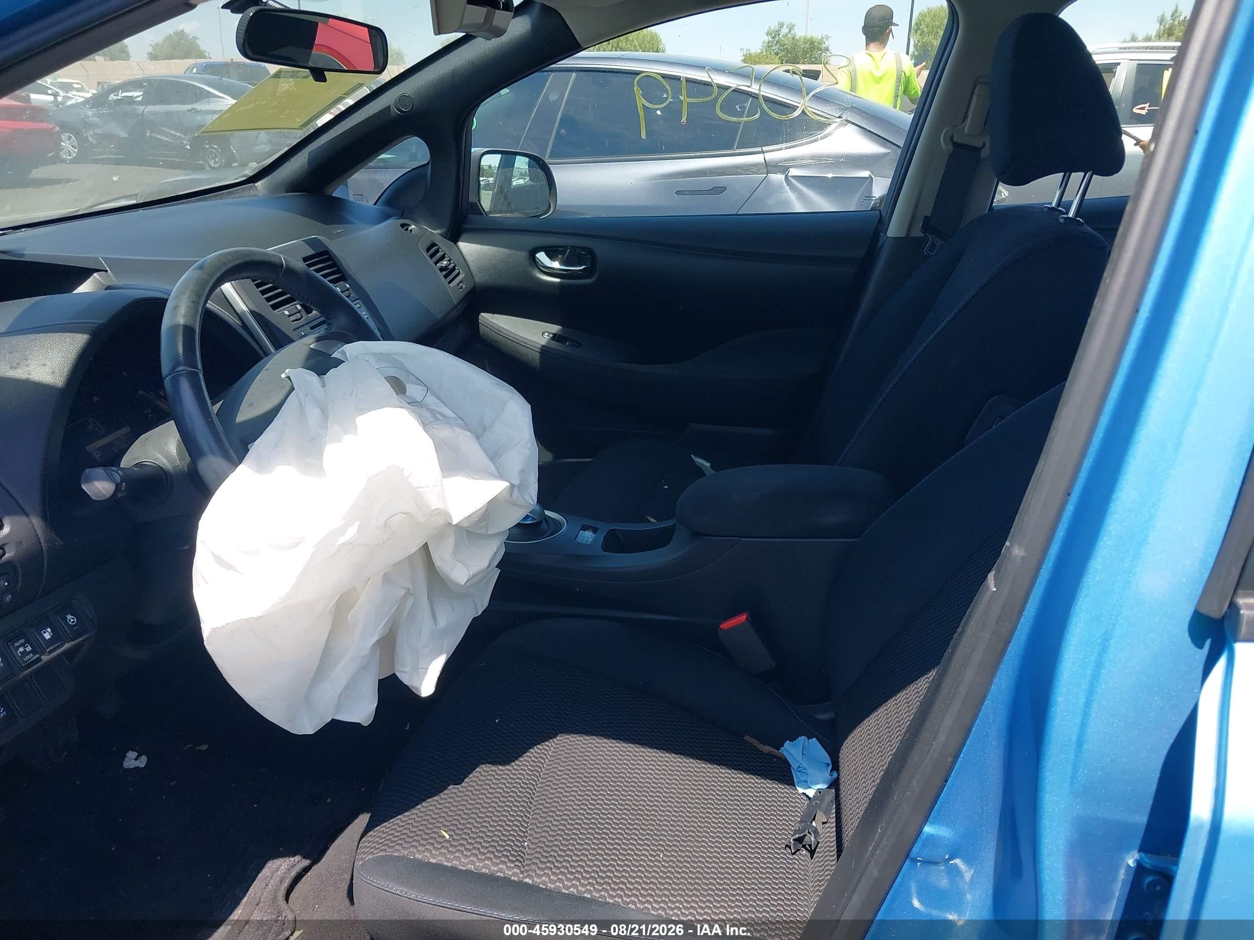 2013 Nissan Leaf S Blue vin: 1N4AZ0CP8DC416441