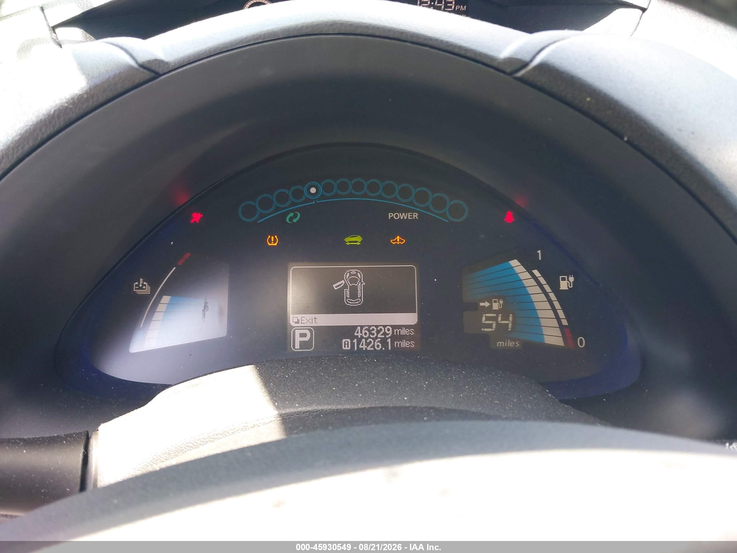 2013 Nissan Leaf S Blue vin: 1N4AZ0CP8DC416441