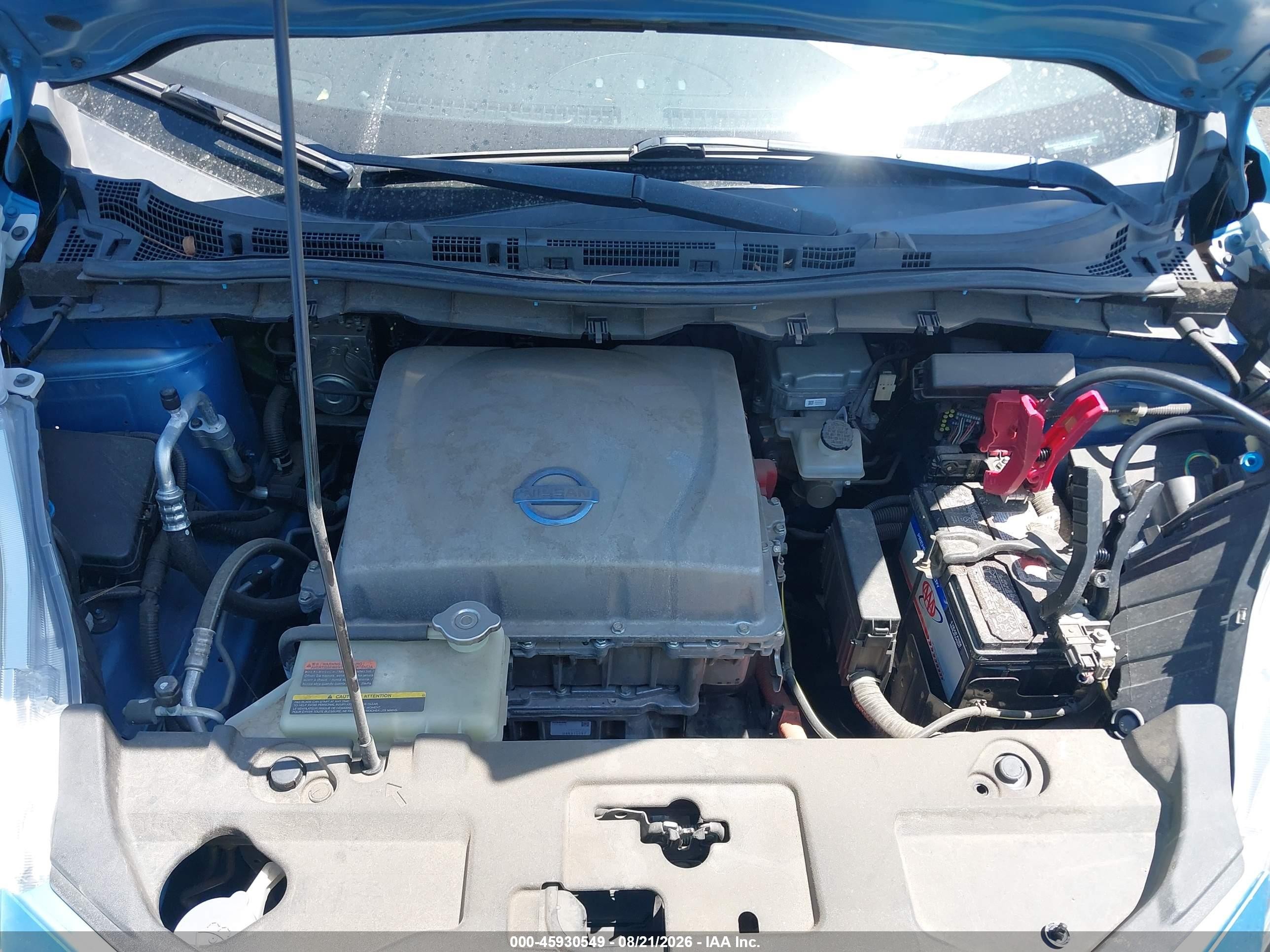 2013 Nissan Leaf S Blue vin: 1N4AZ0CP8DC416441