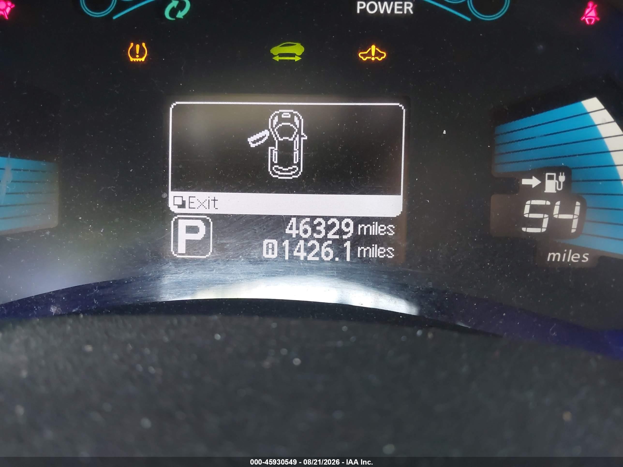 2013 Nissan Leaf S Blue vin: 1N4AZ0CP8DC416441