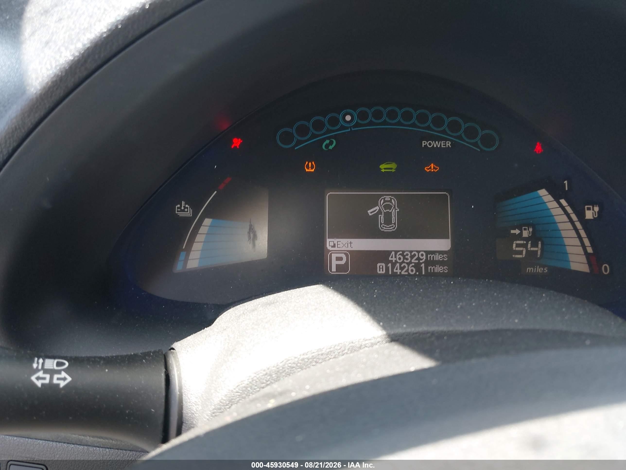 2013 Nissan Leaf S Blue vin: 1N4AZ0CP8DC416441