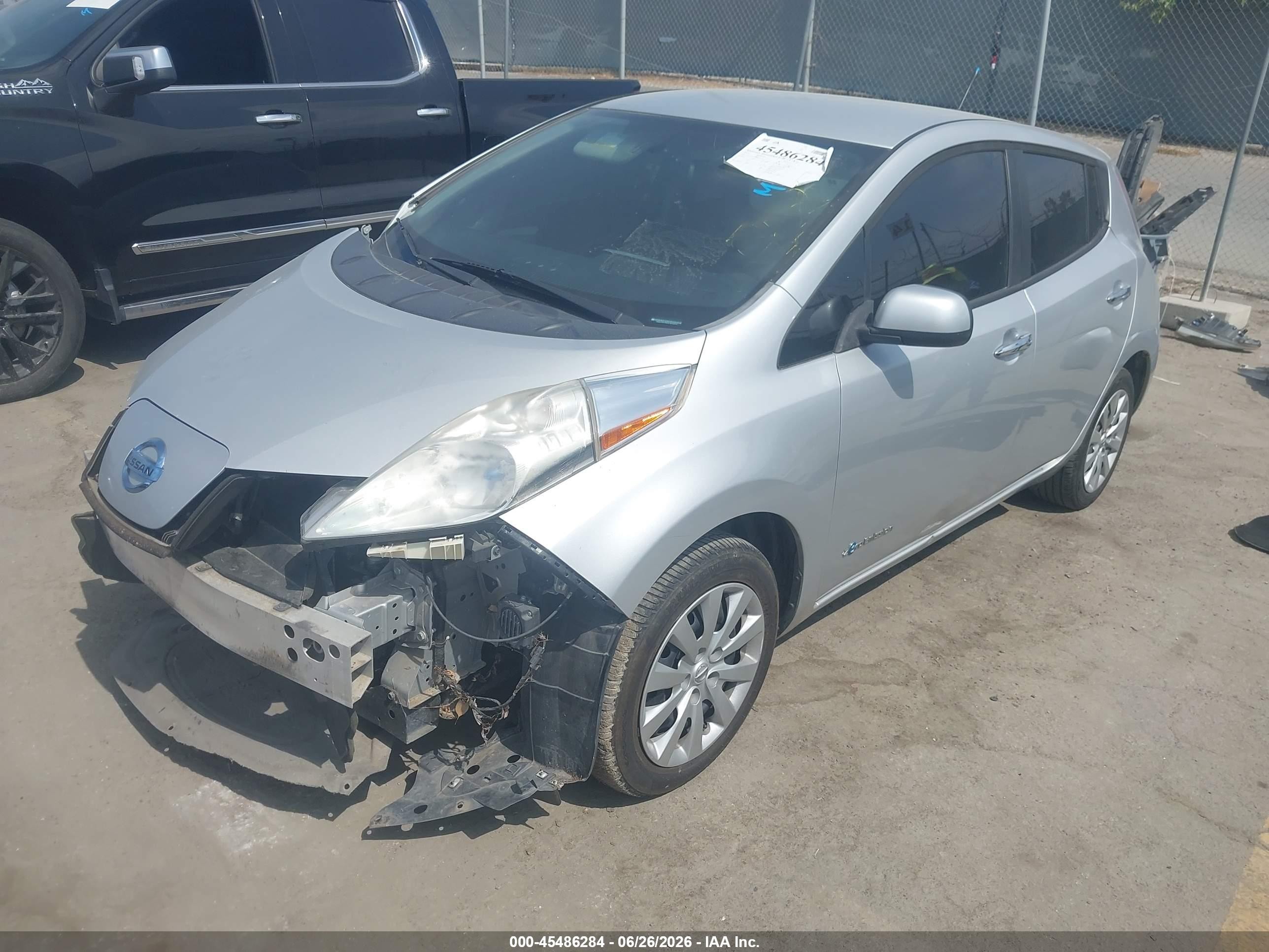 2013 Nissan Leaf S Silver vin: 1N4AZ0CP8DC419727
