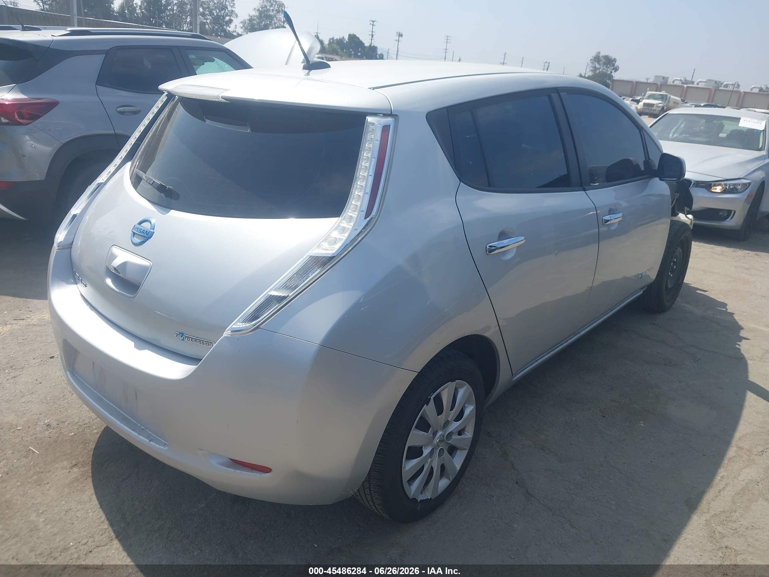 2013 Nissan Leaf S Silver vin: 1N4AZ0CP8DC419727