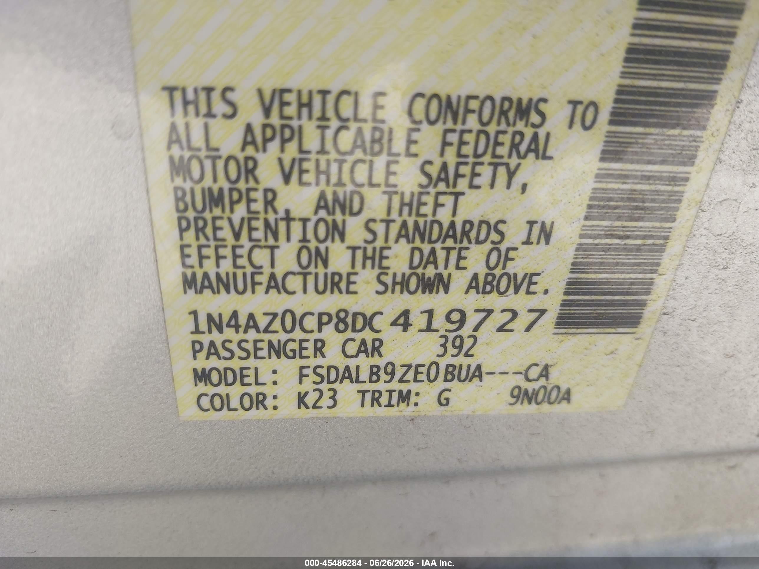 2013 Nissan Leaf S Silver vin: 1N4AZ0CP8DC419727