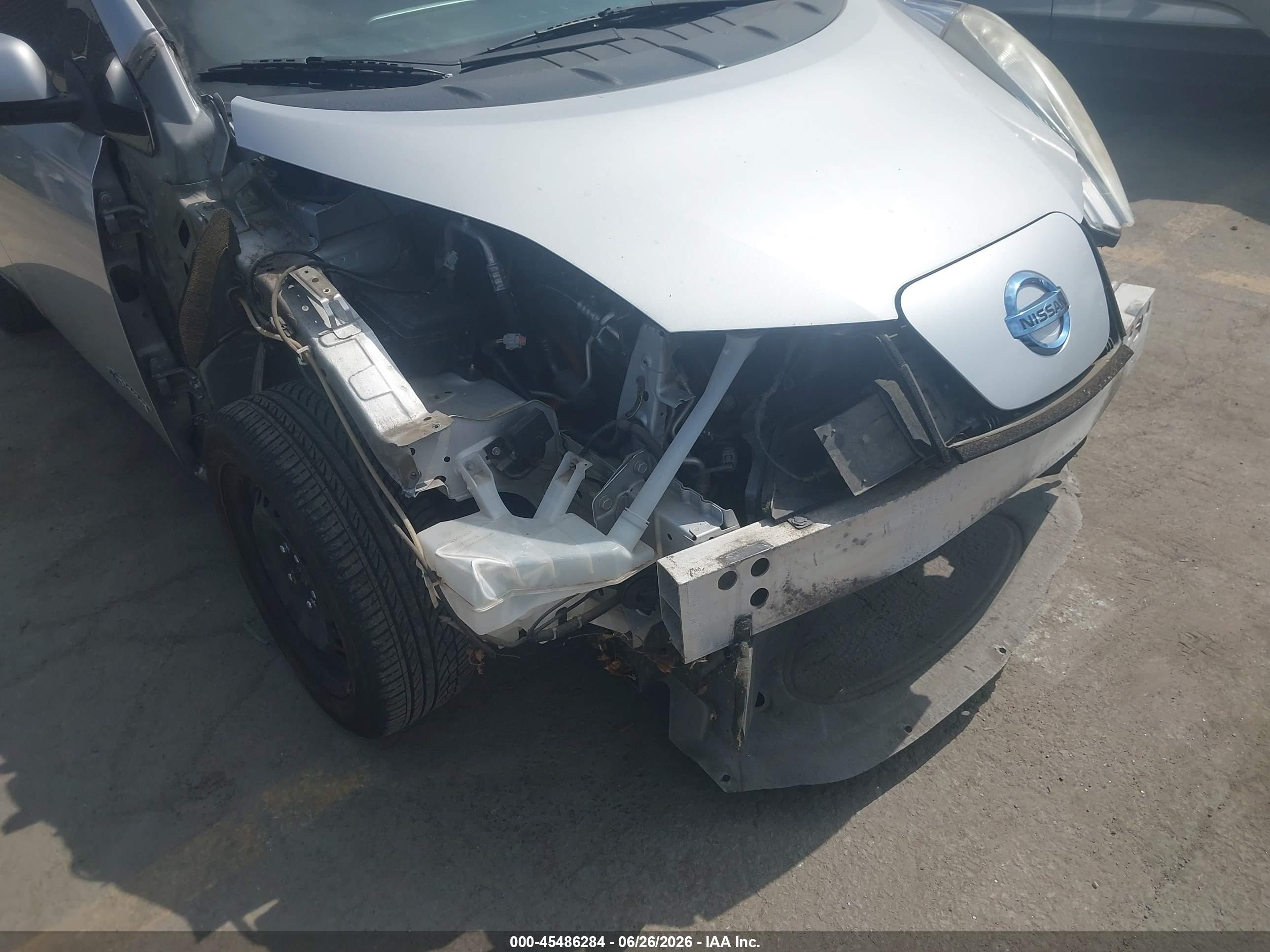 2013 Nissan Leaf S Silver vin: 1N4AZ0CP8DC419727